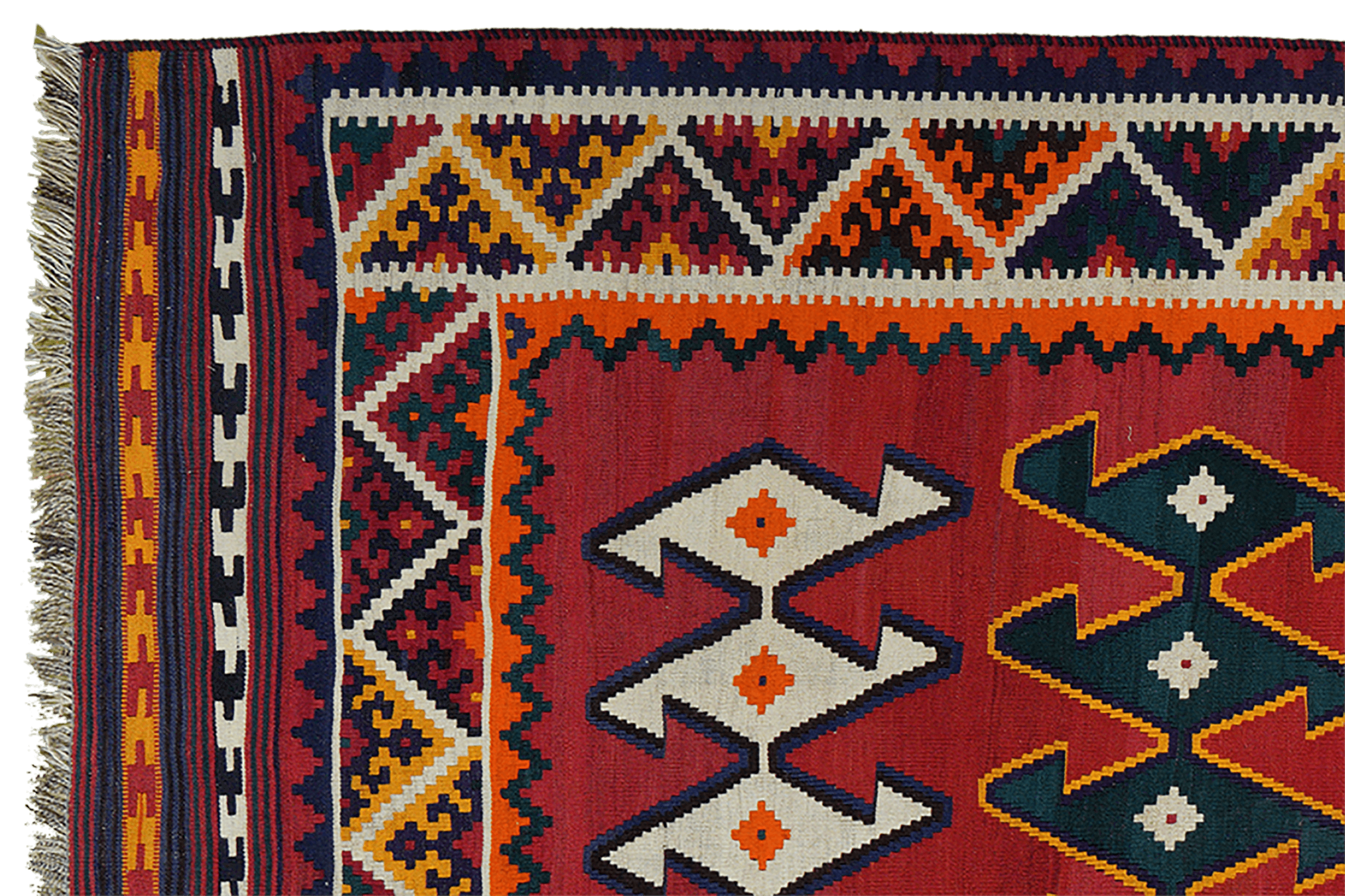 Kilim Gashgai Teppich Mehrfarbig