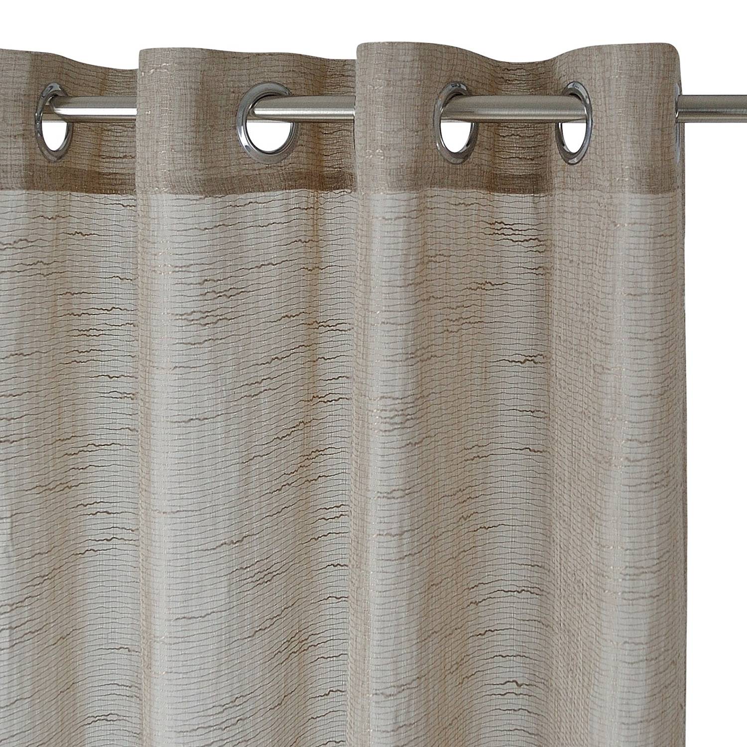 Ösenschal Celtic Polyester Taupe 140 x 245 cm