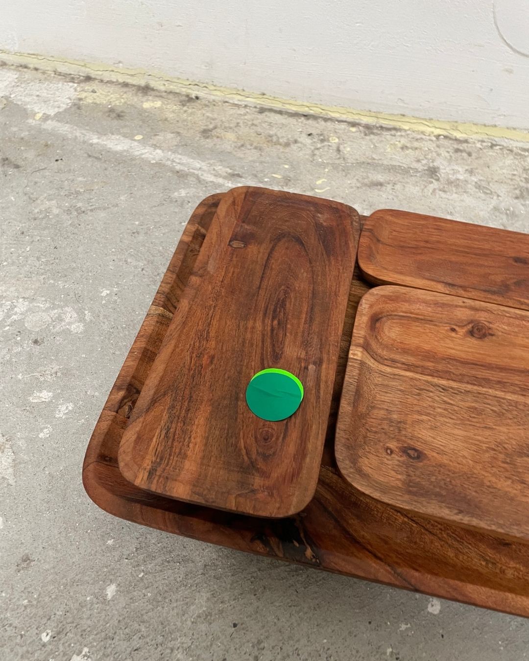 4x Planki Tablett Holz