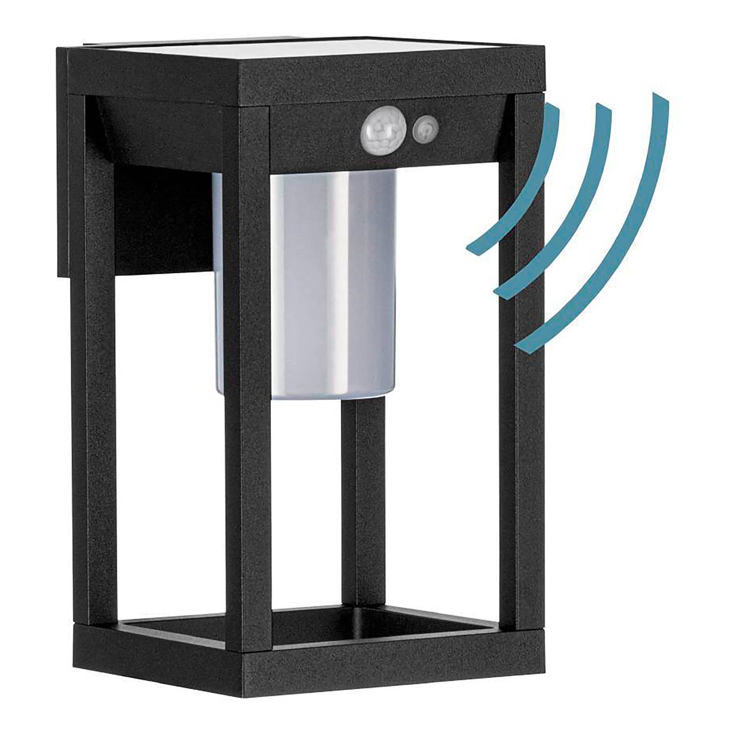 Martano LED wall light 1-bulb aluminum plastic