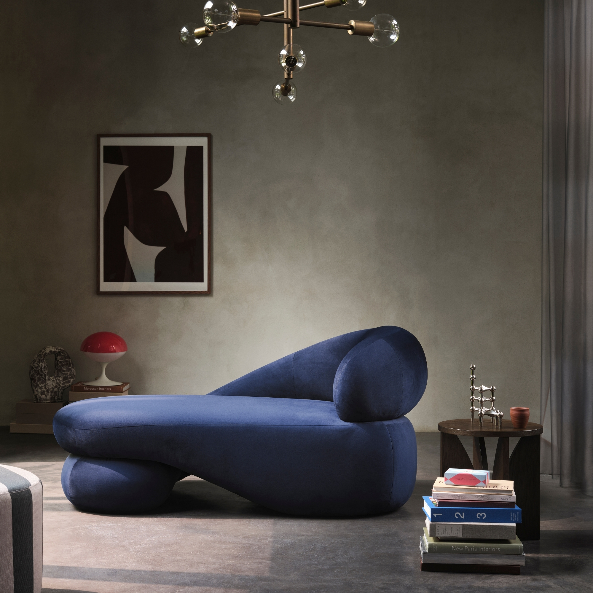 Cece Beistelltisch Burned Oak Ø 40 cm