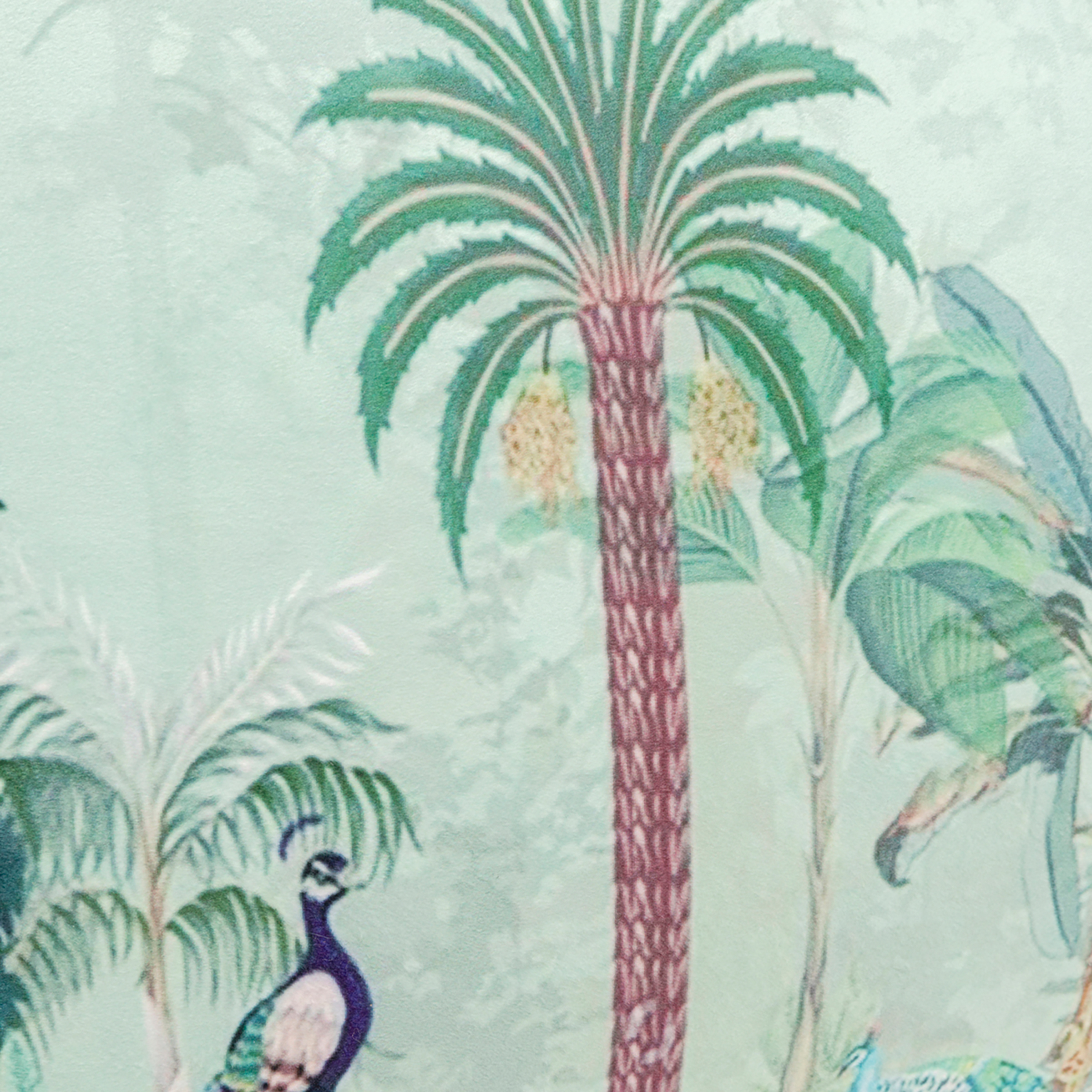 Jungle Tempel Dekokissen Mehrfarbig