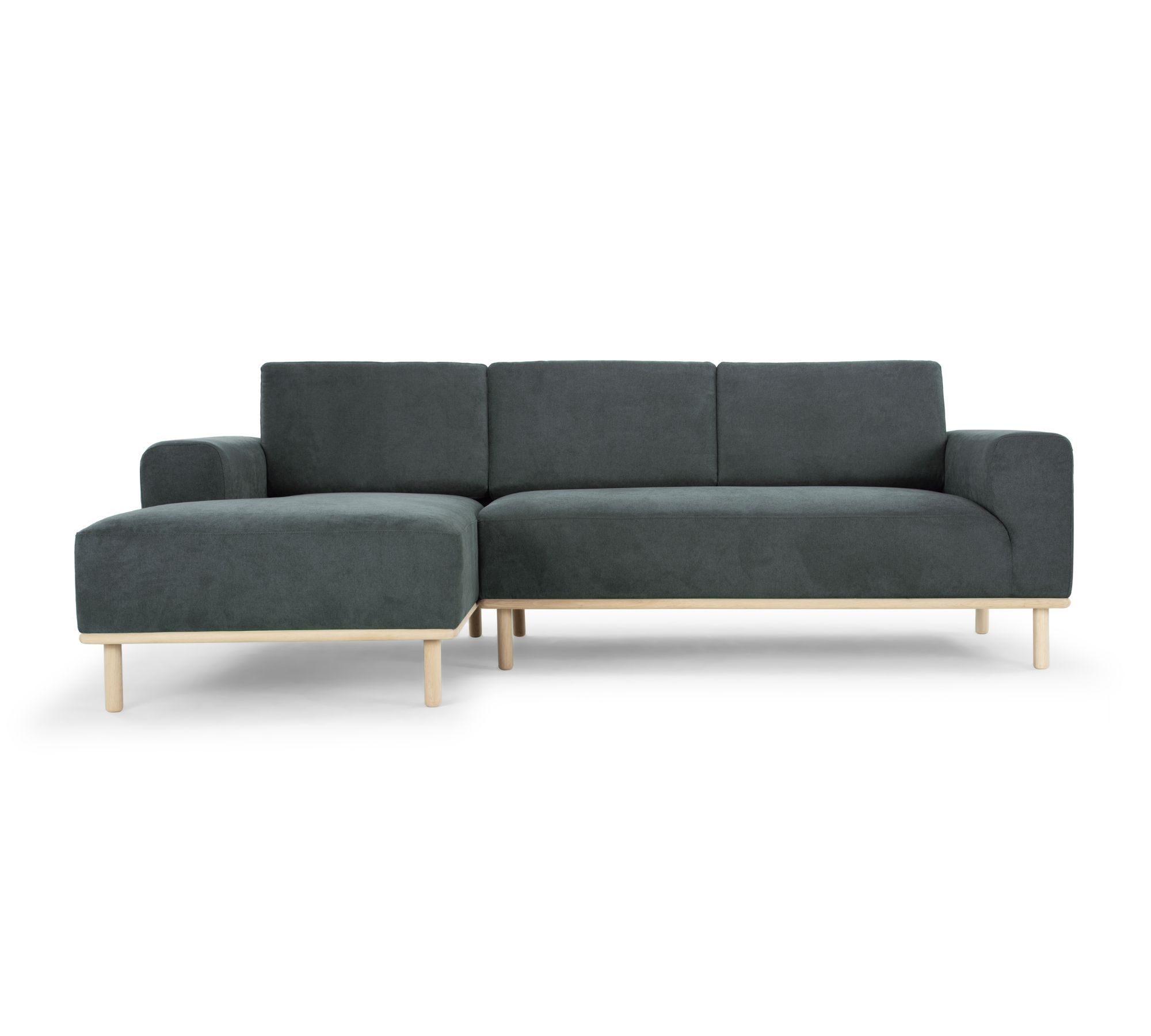 Vilmar Sofa 3-Sitzer Récamiere Links Form Blue Grey