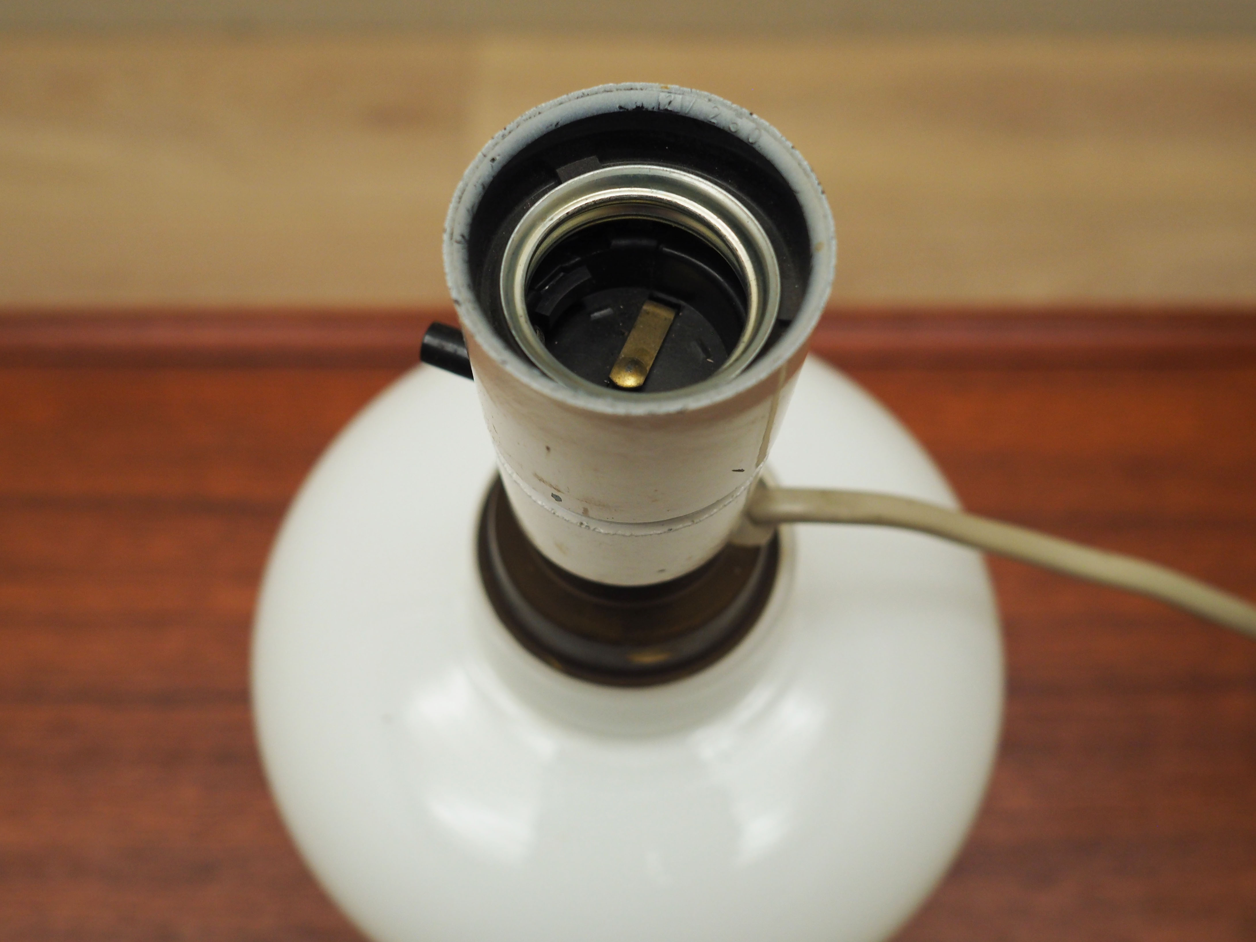 Tischlampe Glas 1970er Jahre