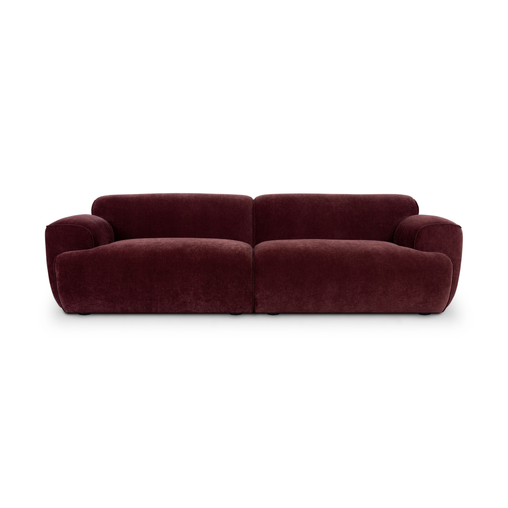Greta Sofa 3-Sitzer Moss Burgundy