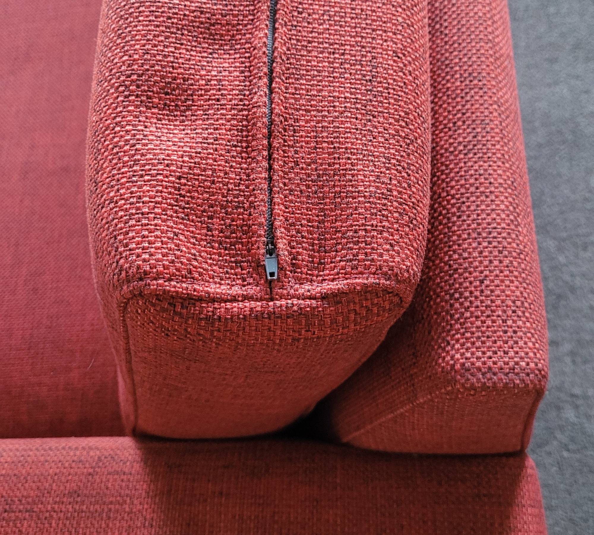 Sofa 2-Sitzer Stoff Rot 