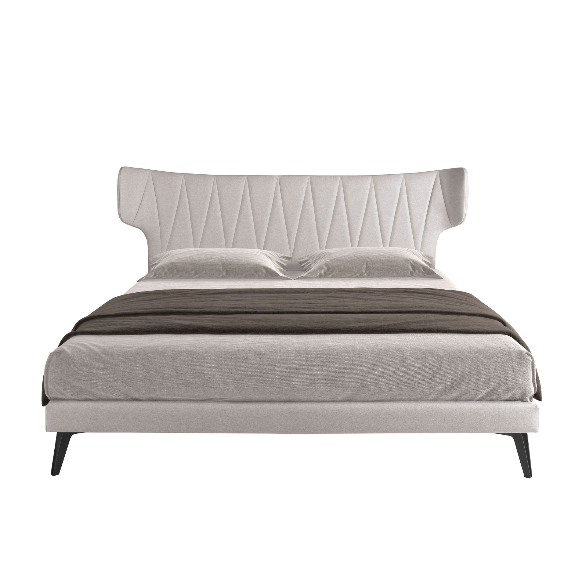 Hellgraues Stoffbett 7160