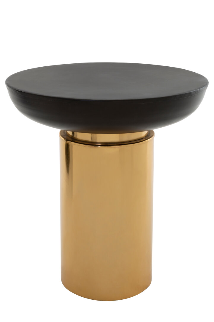 Kensington Townhouse Runder Beistelltisch Schwarz Gold