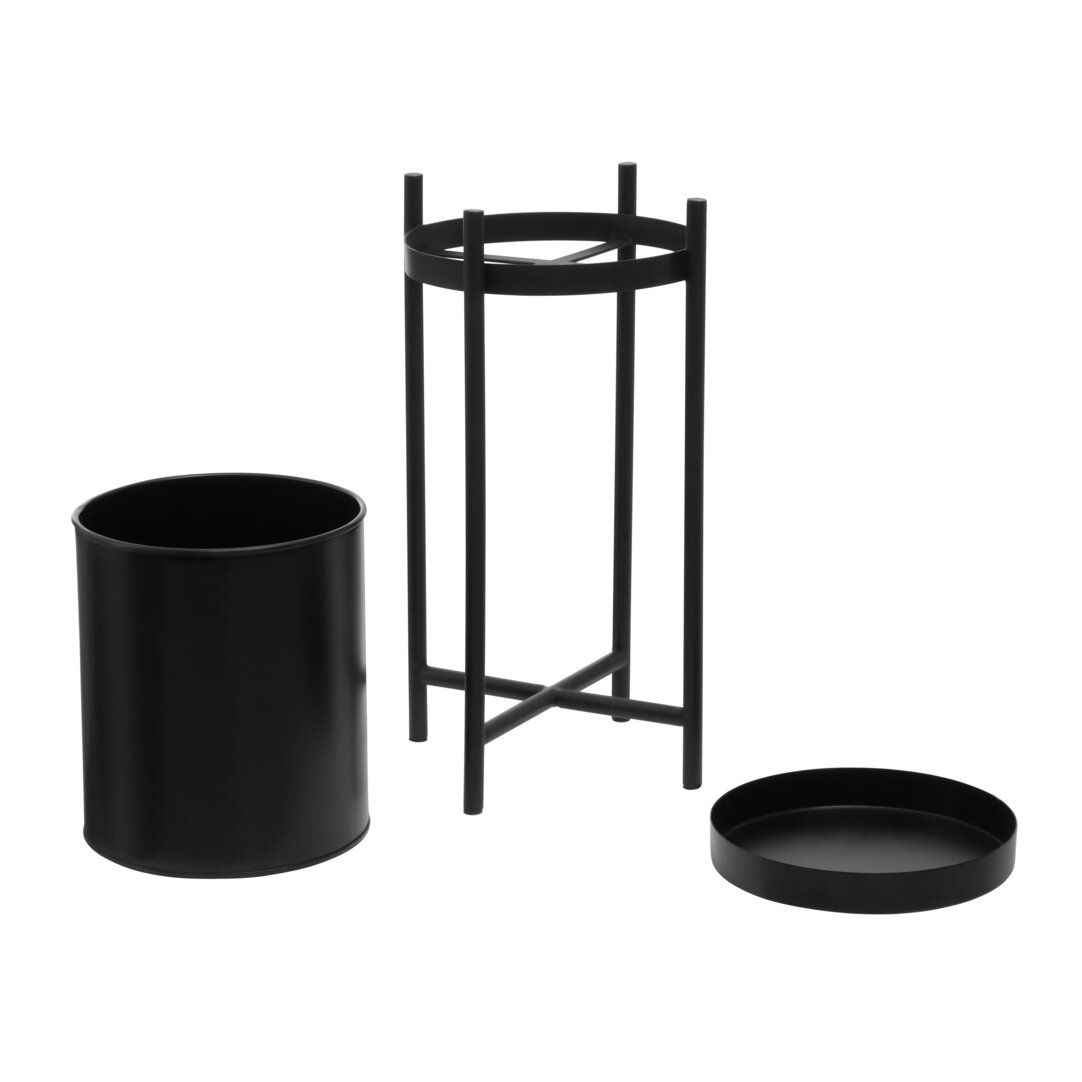Asher Two-Tier Plant Stand Black