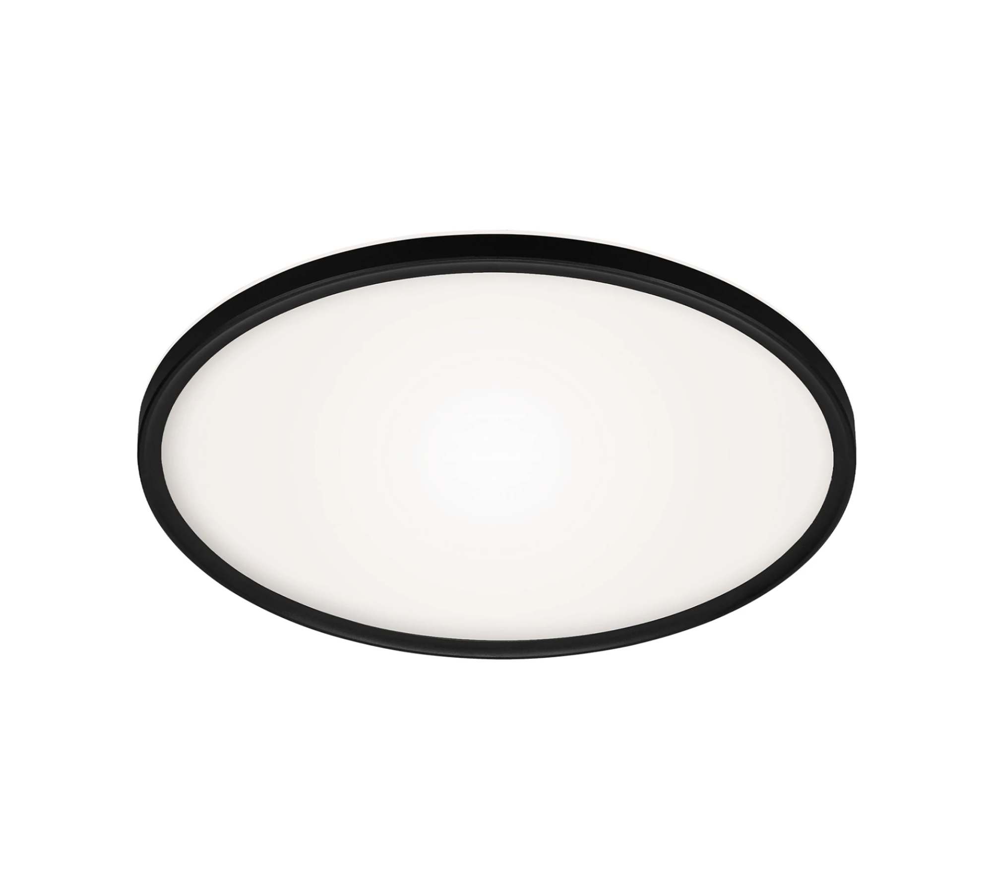 1-light LED ceiling lamp Plastic Black