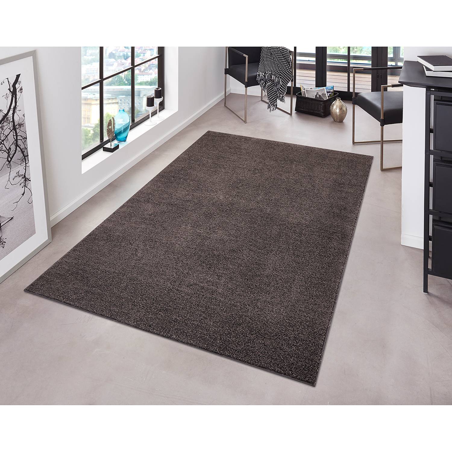 Short pile carpets Pure Anthracite