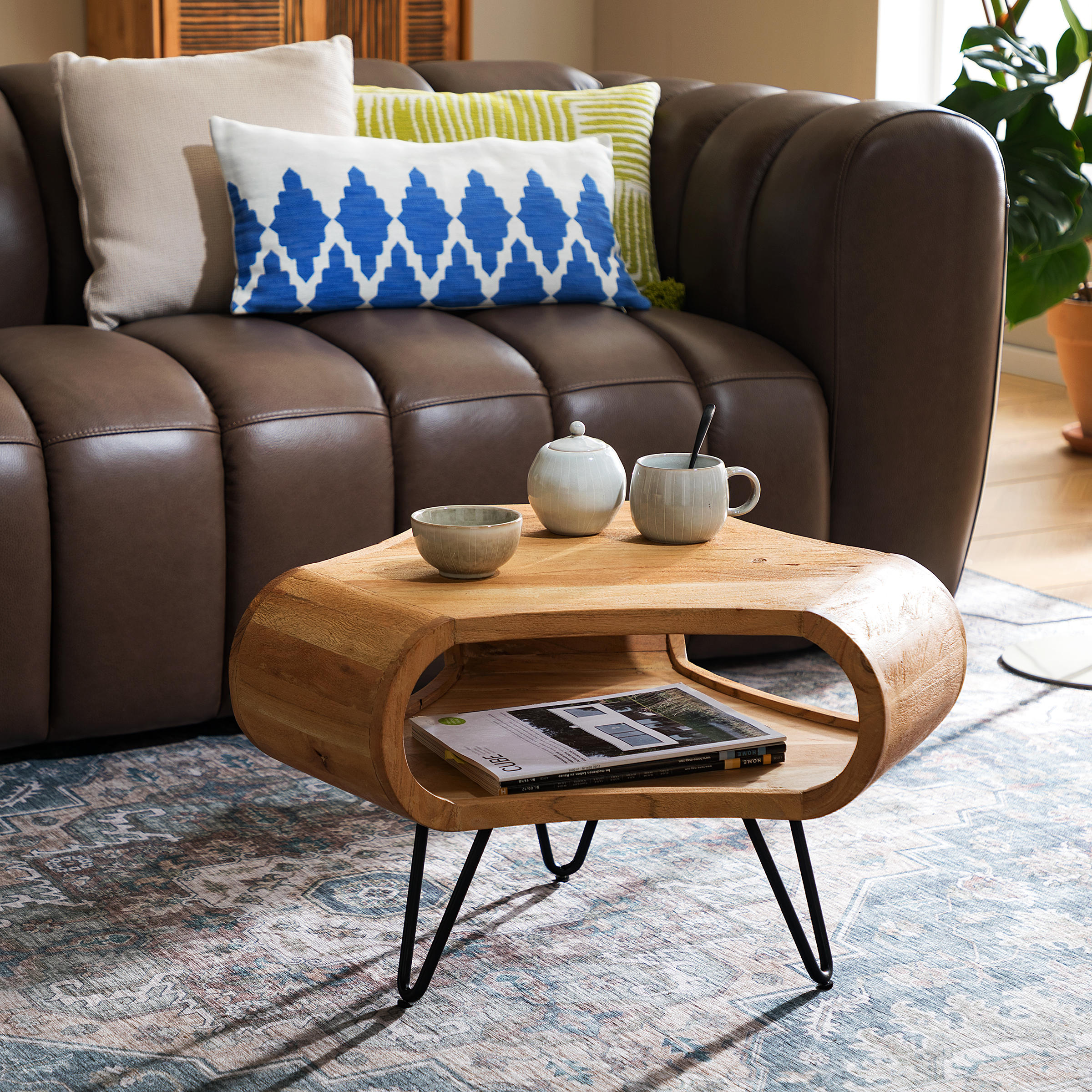 Coffee Table TAZOHO Acacia Black
