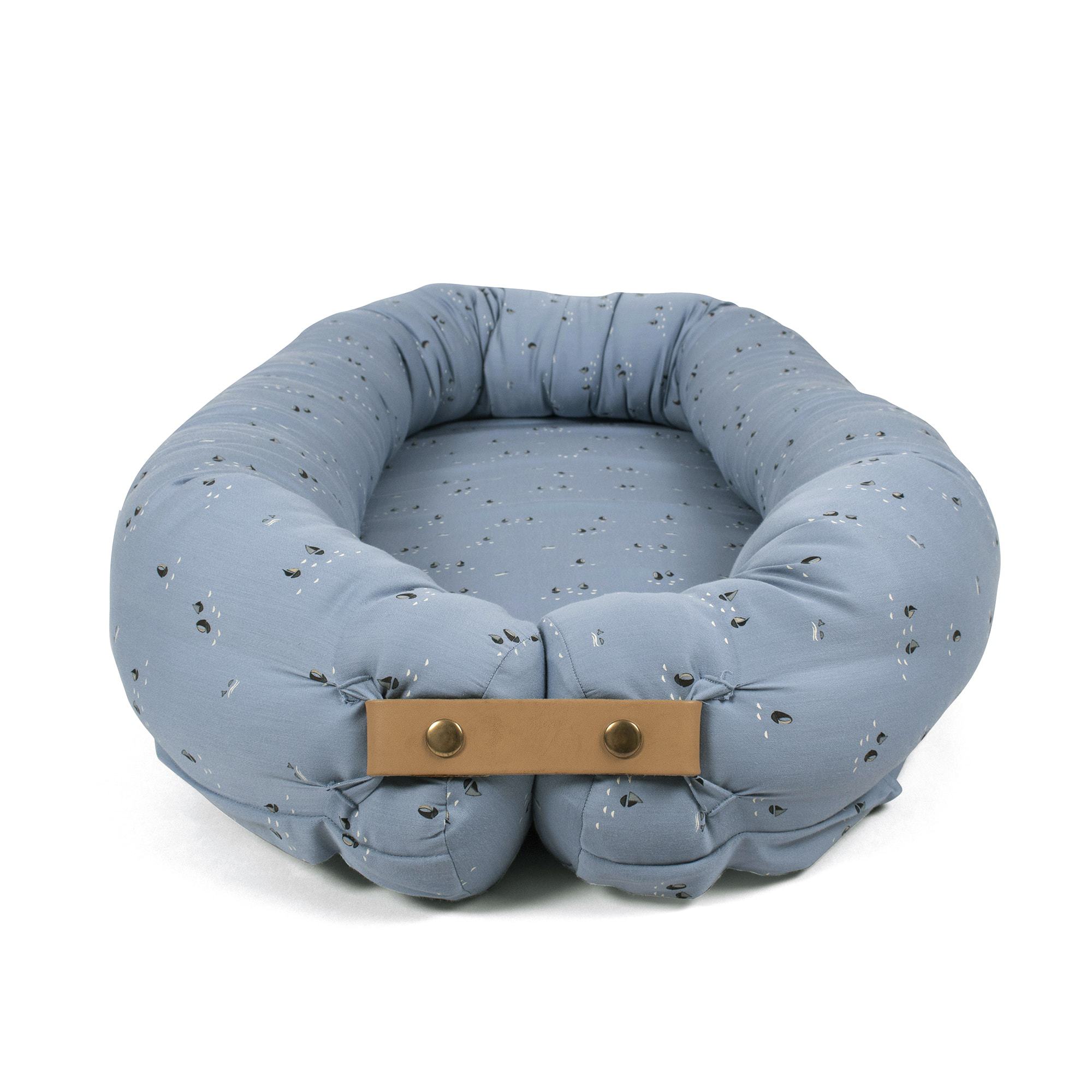 Wave Therapy Babynest Bio-Baumwolle Blau