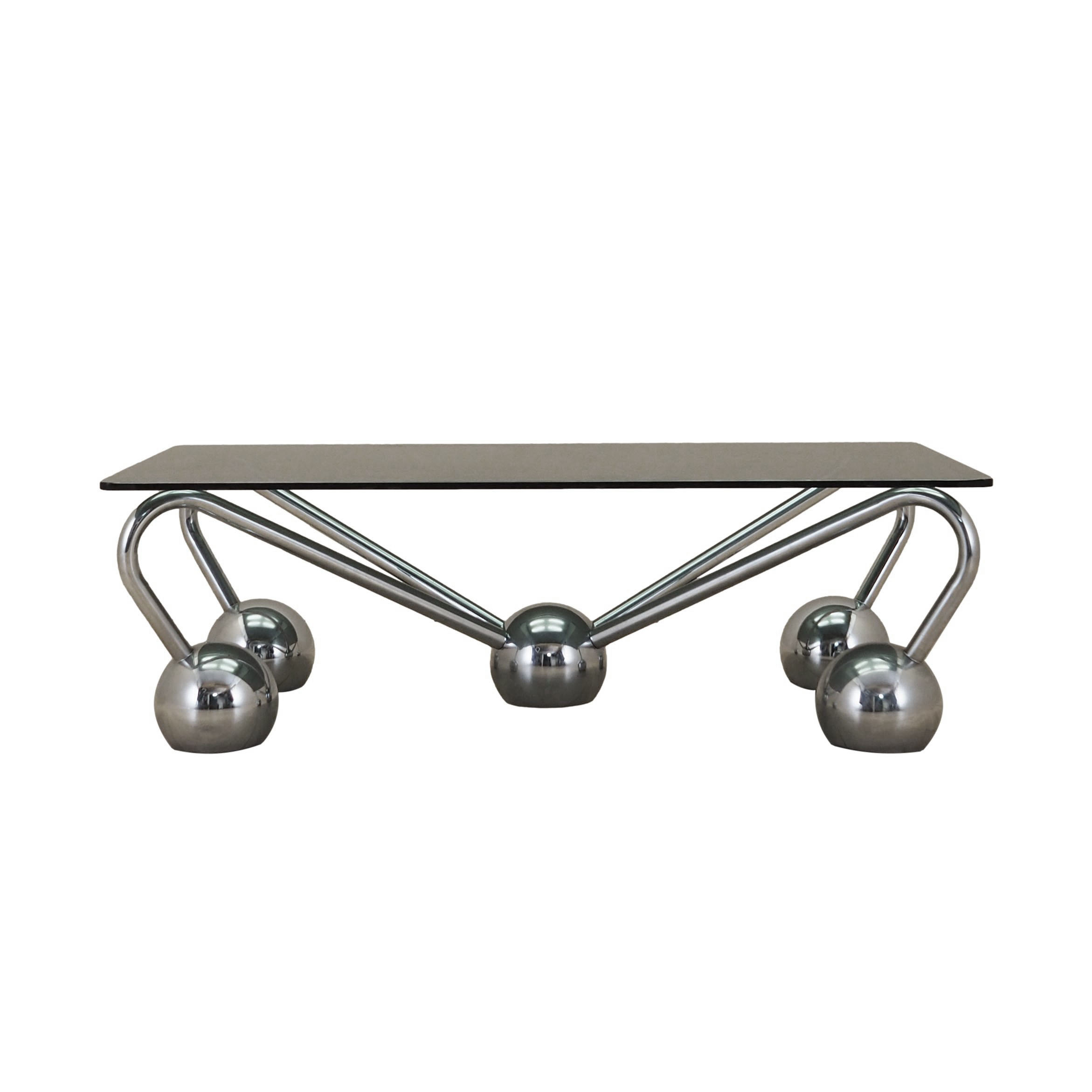 Kaffeetisch Glas 1970er Jahre