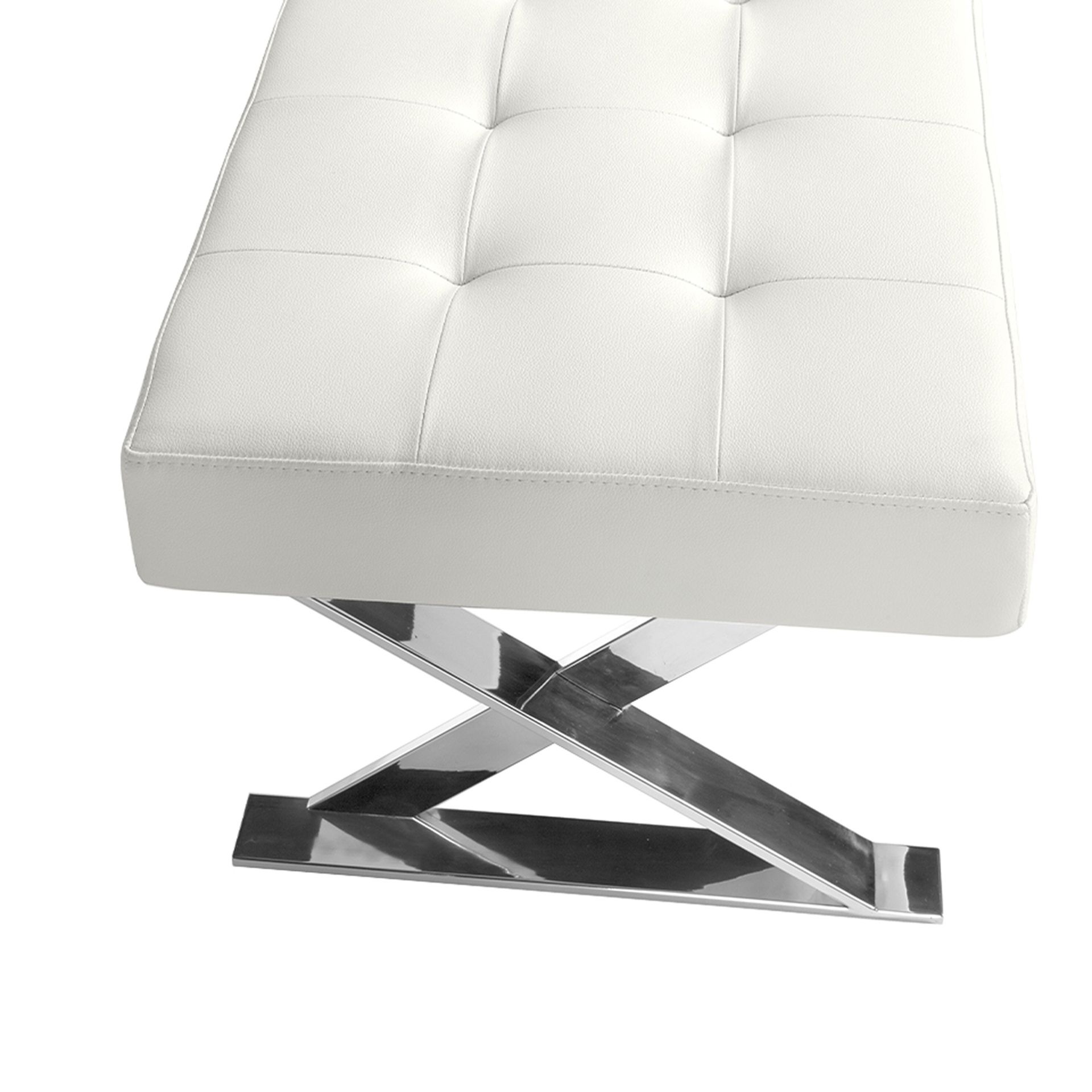 Panca ecopelle bianca