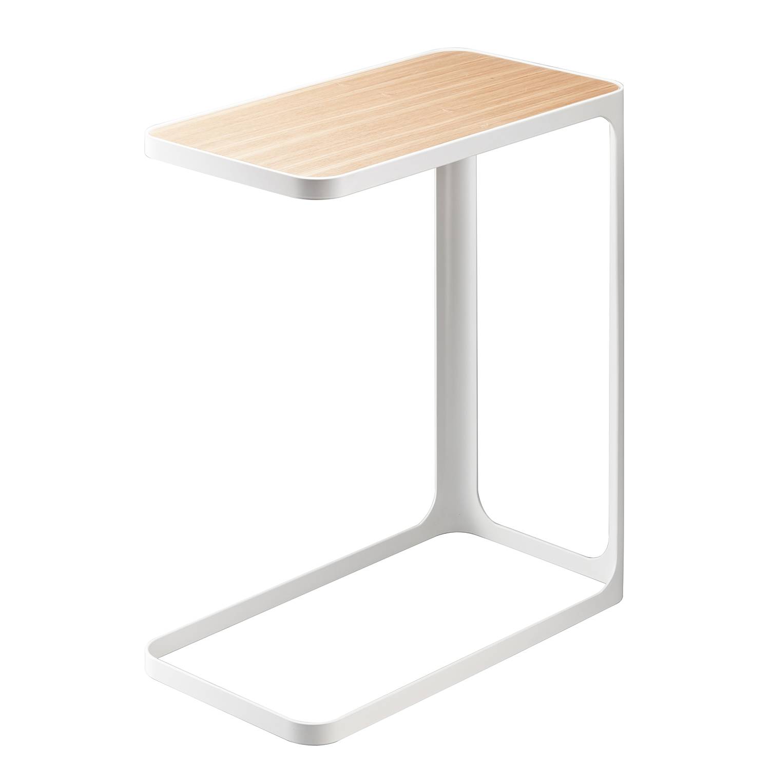 Frame Beistelltisch Esche Metall Weiß