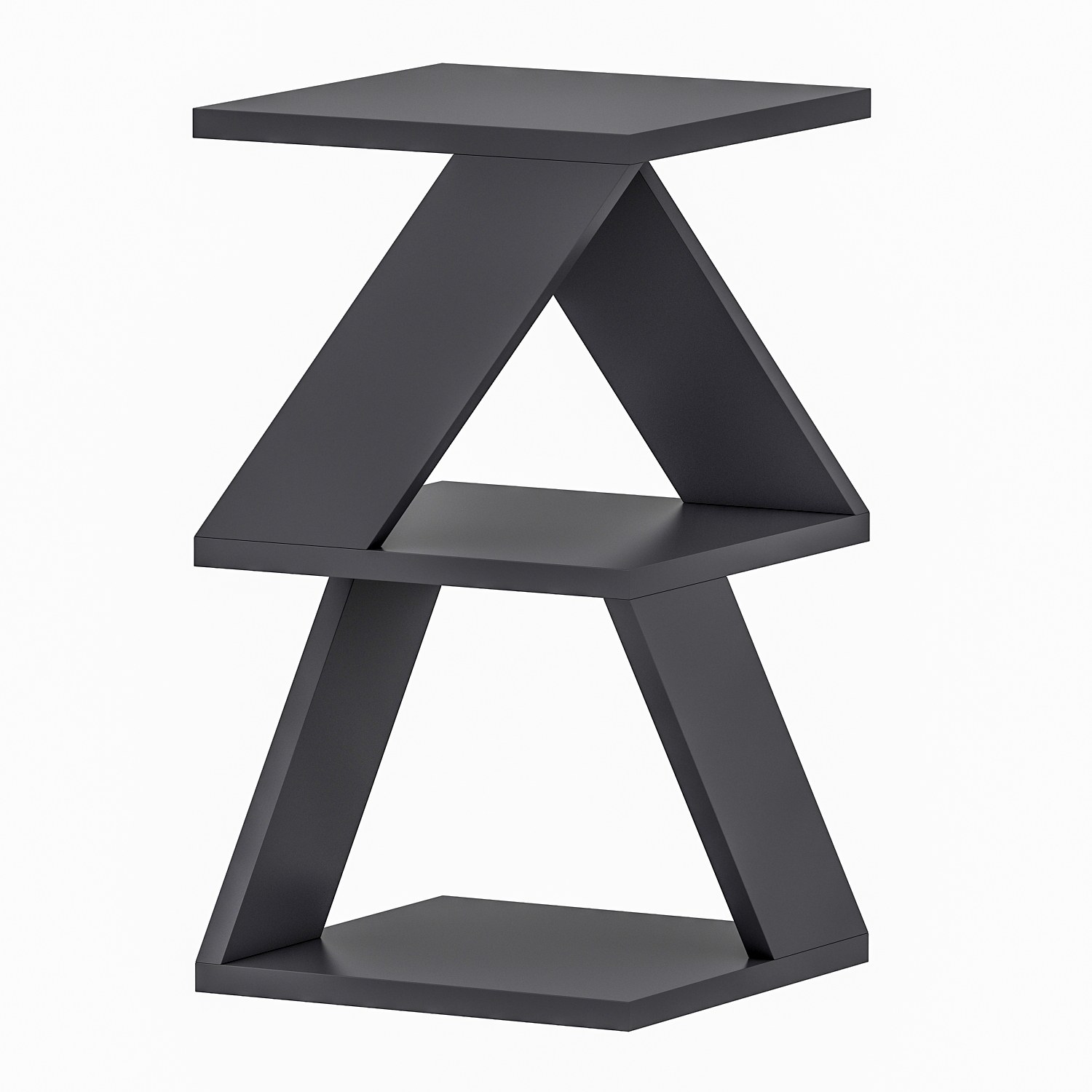 Albeni Side Table Wood Veneer Anthracite
