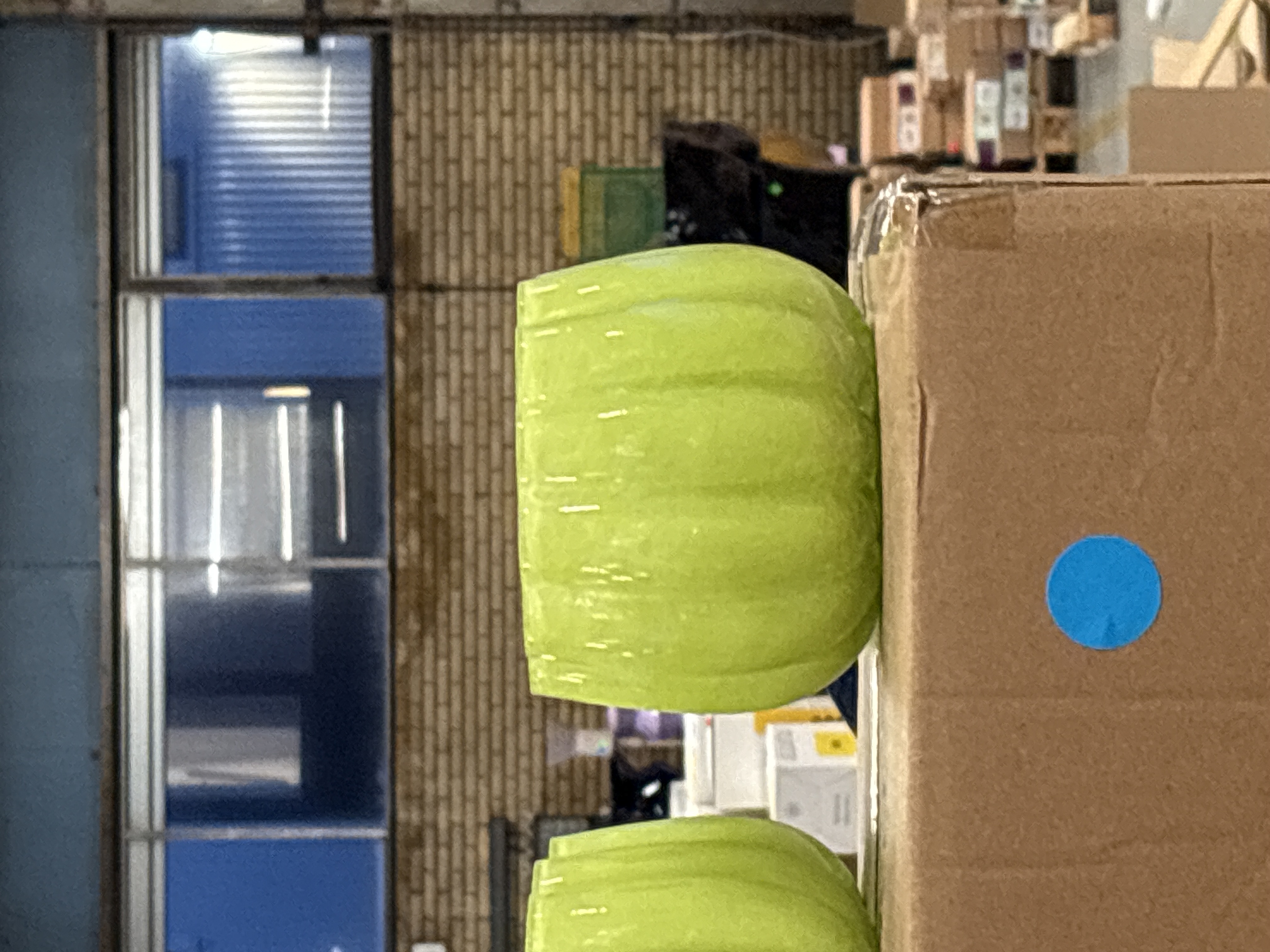 Melon Hurricane Kerzenhalter Glas Olivgrün