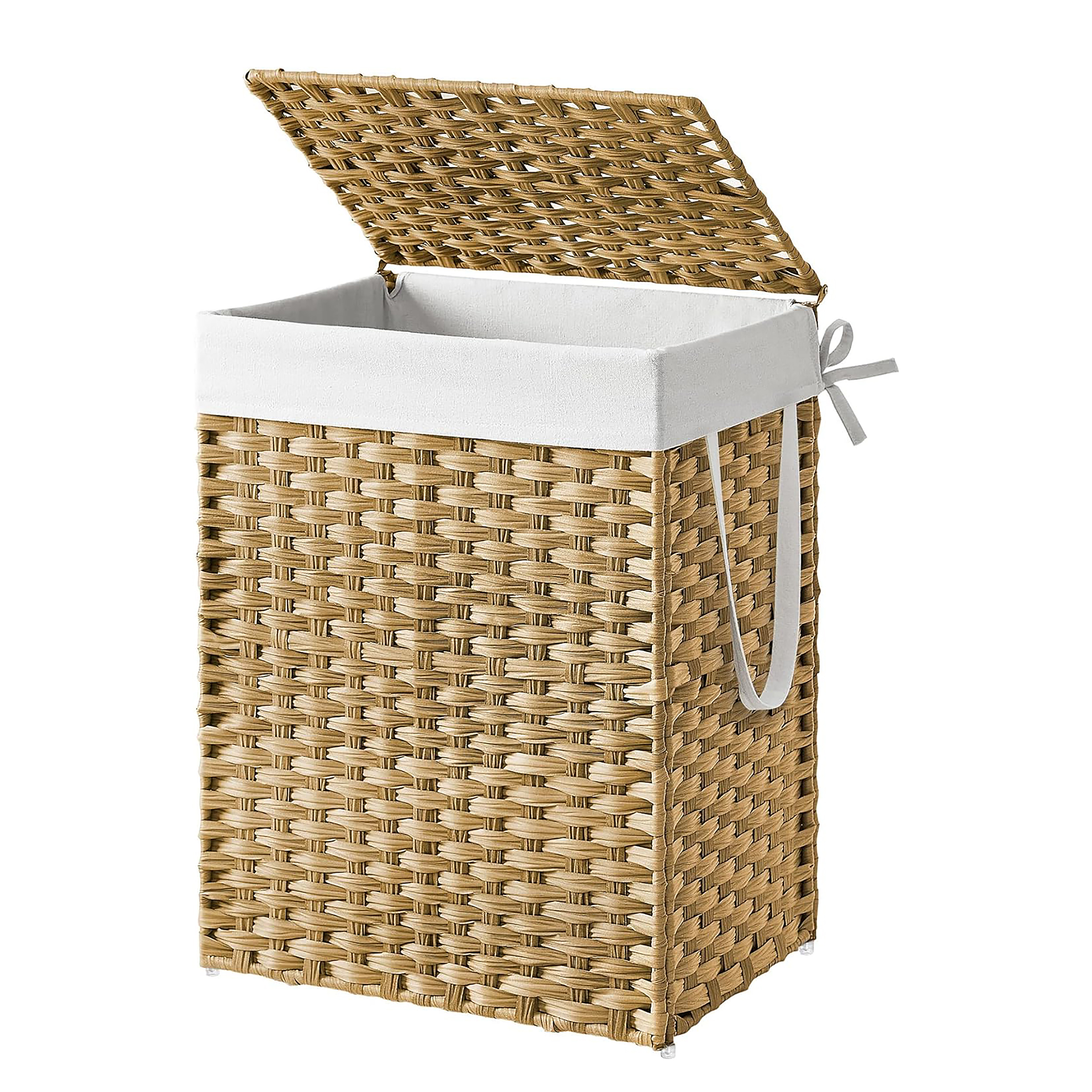 Impor Wäschekorb Gelb Eisen 46x61x32cm