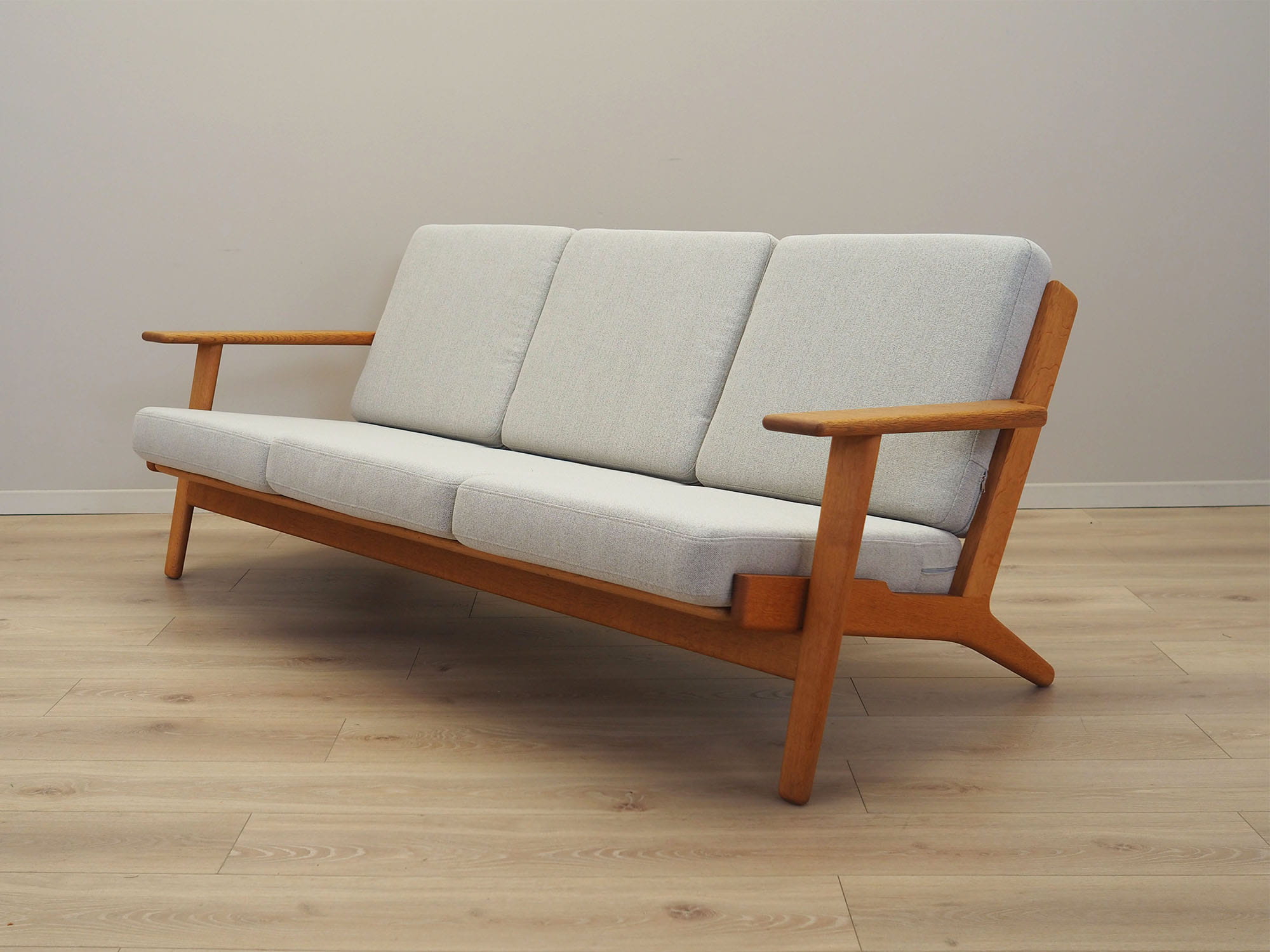 Sofa Holz Grau 1960er Jahre