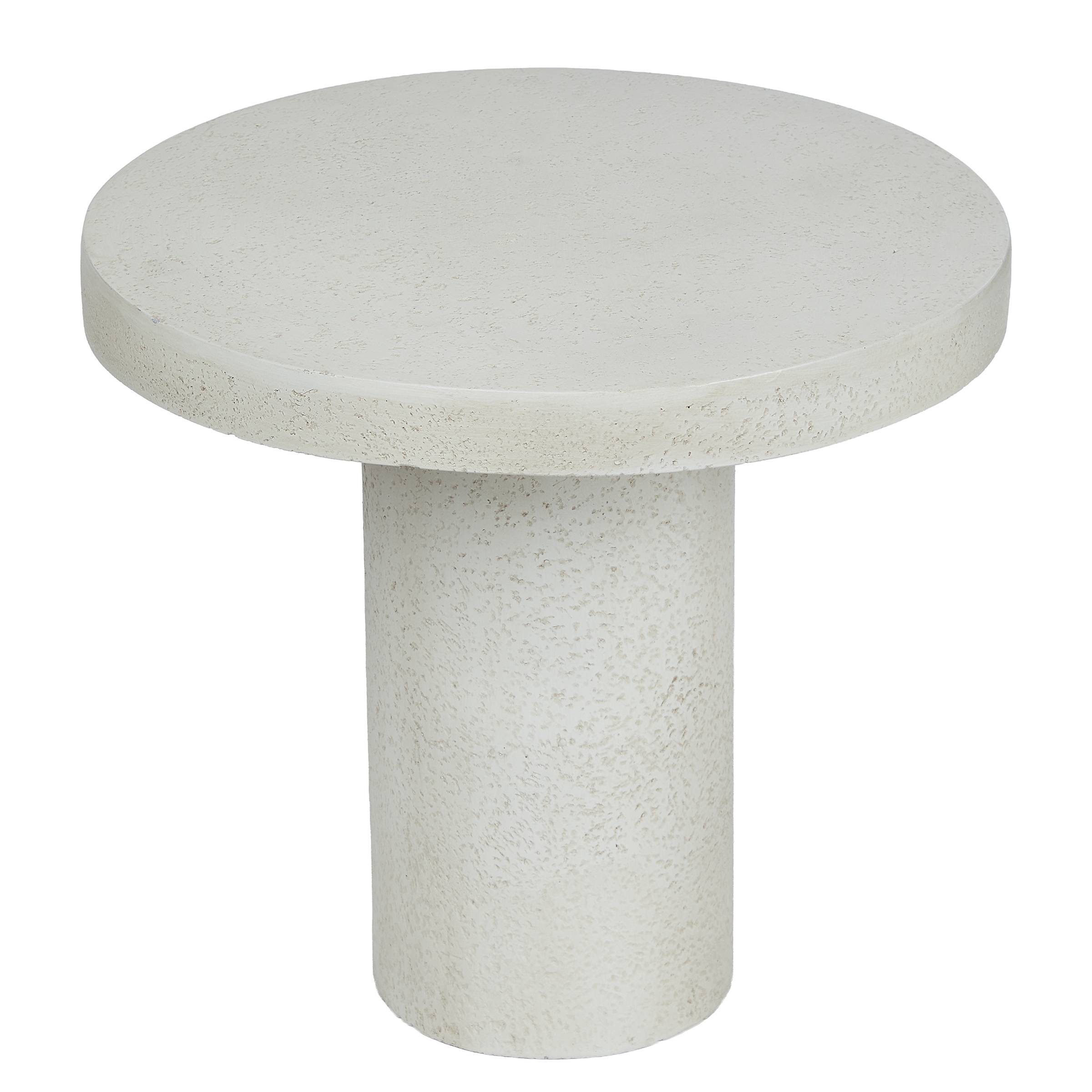 Side table PIECES MGO Ceramic White 46x50x50