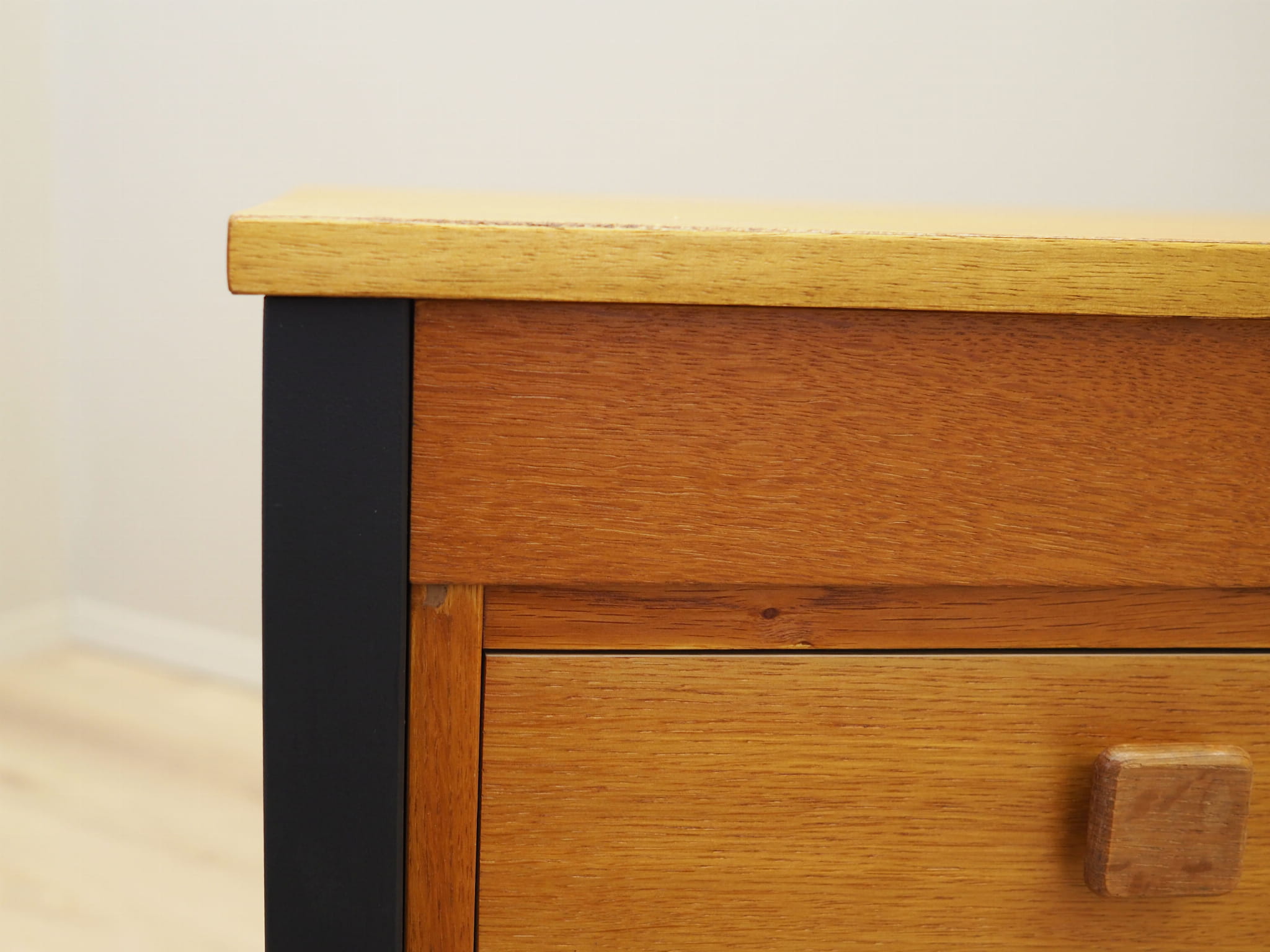Vintage Desk Ash Wood Brown 1970s