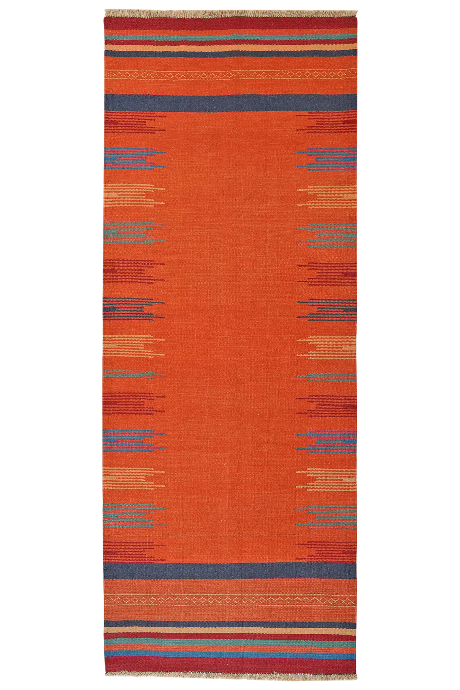 Tappeto Kilim Gashgai arancione