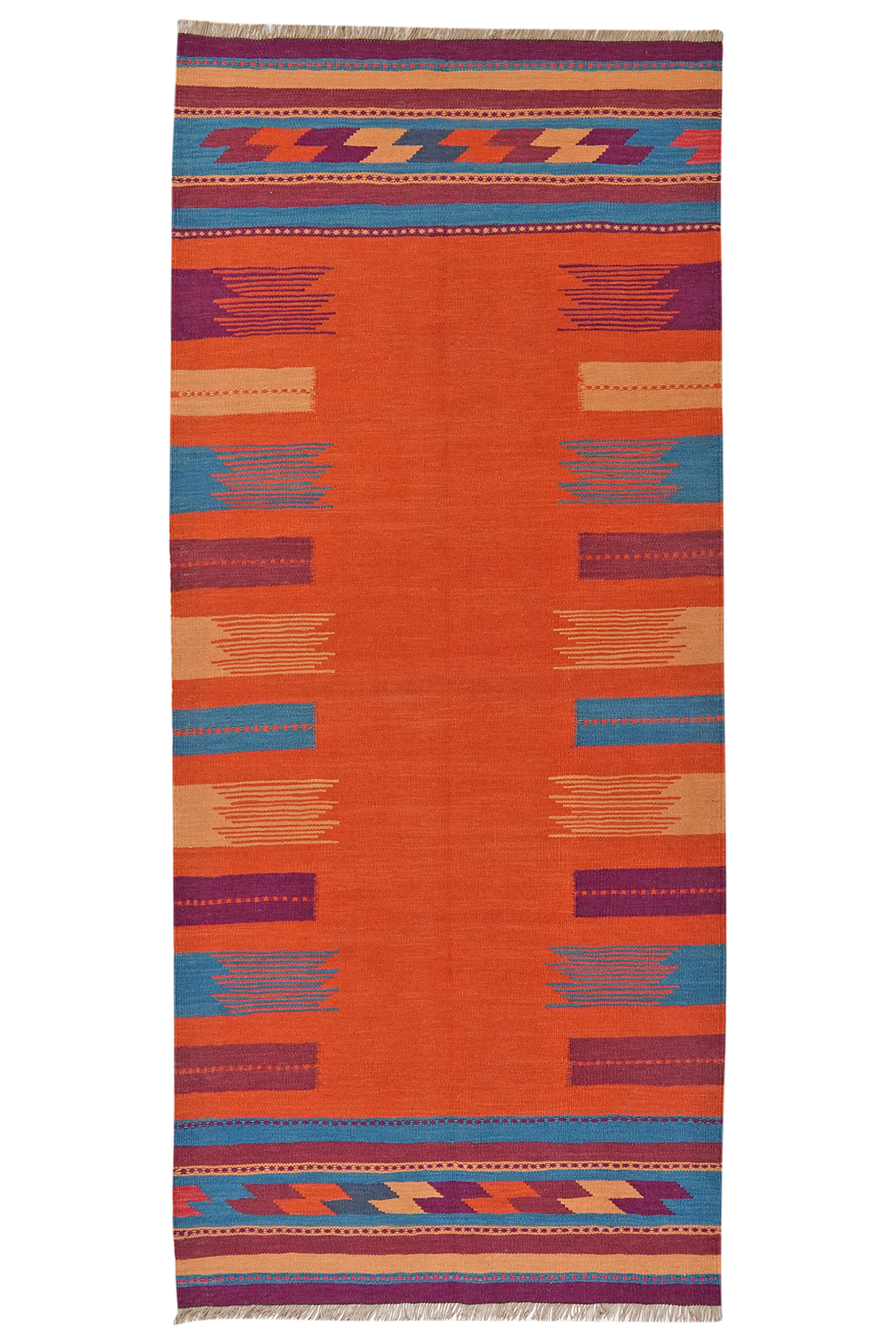 Kelim Gashgai Carpet Wool Multicolored