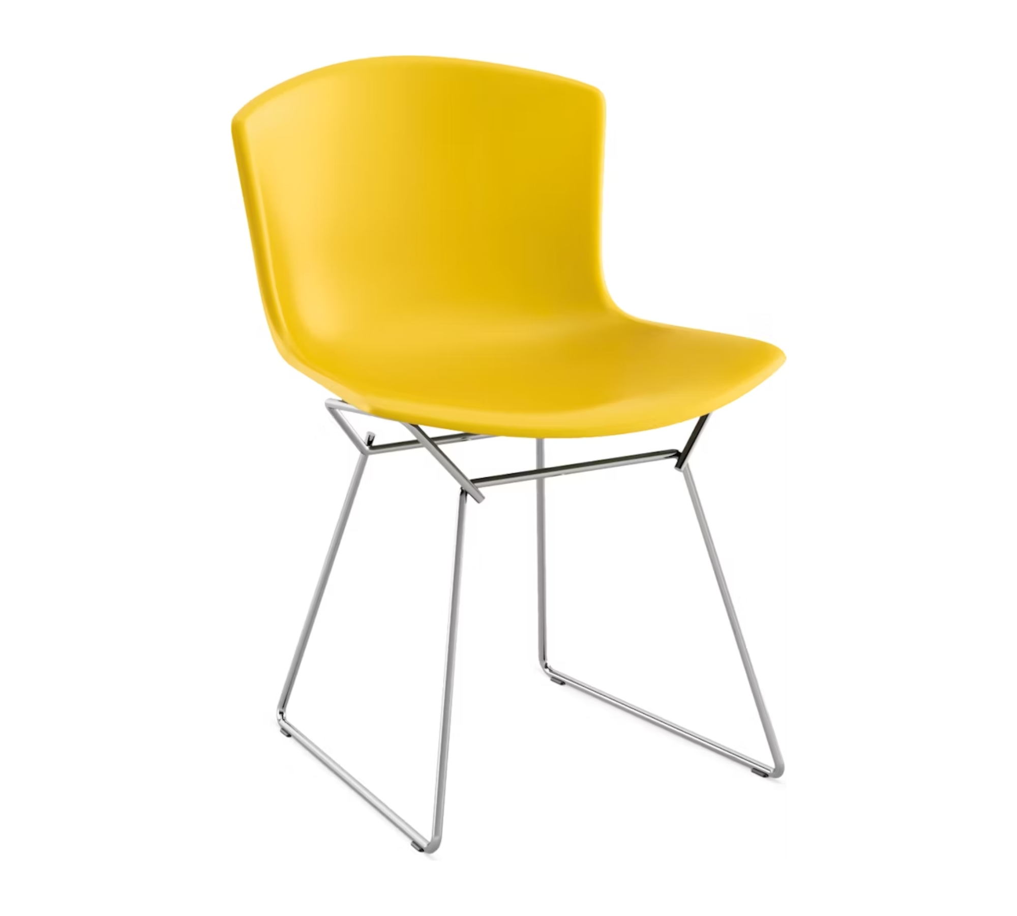 Bertoia Chair Chrome Yellow