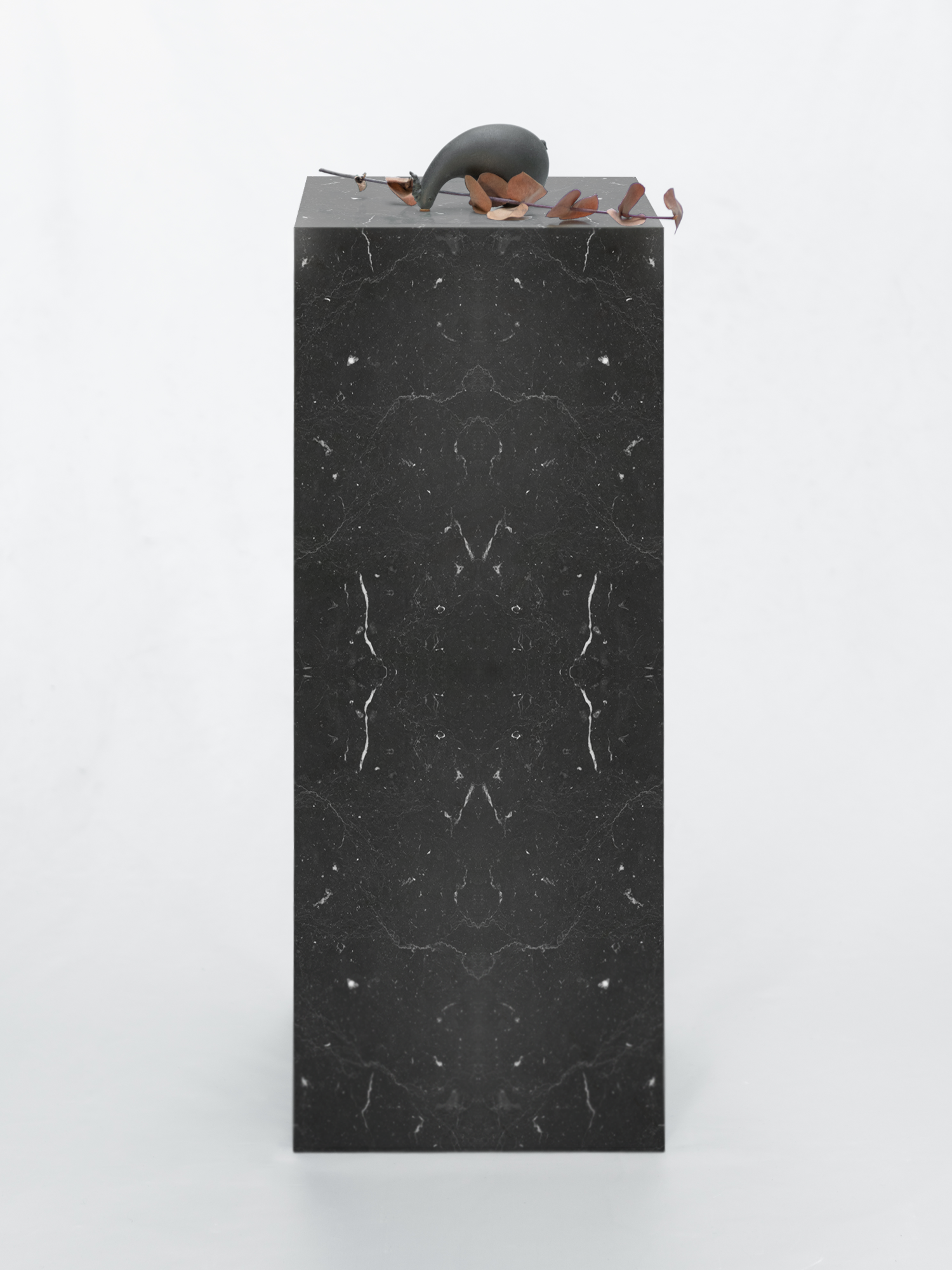 Sockel Marquina-Marmor Schwarz