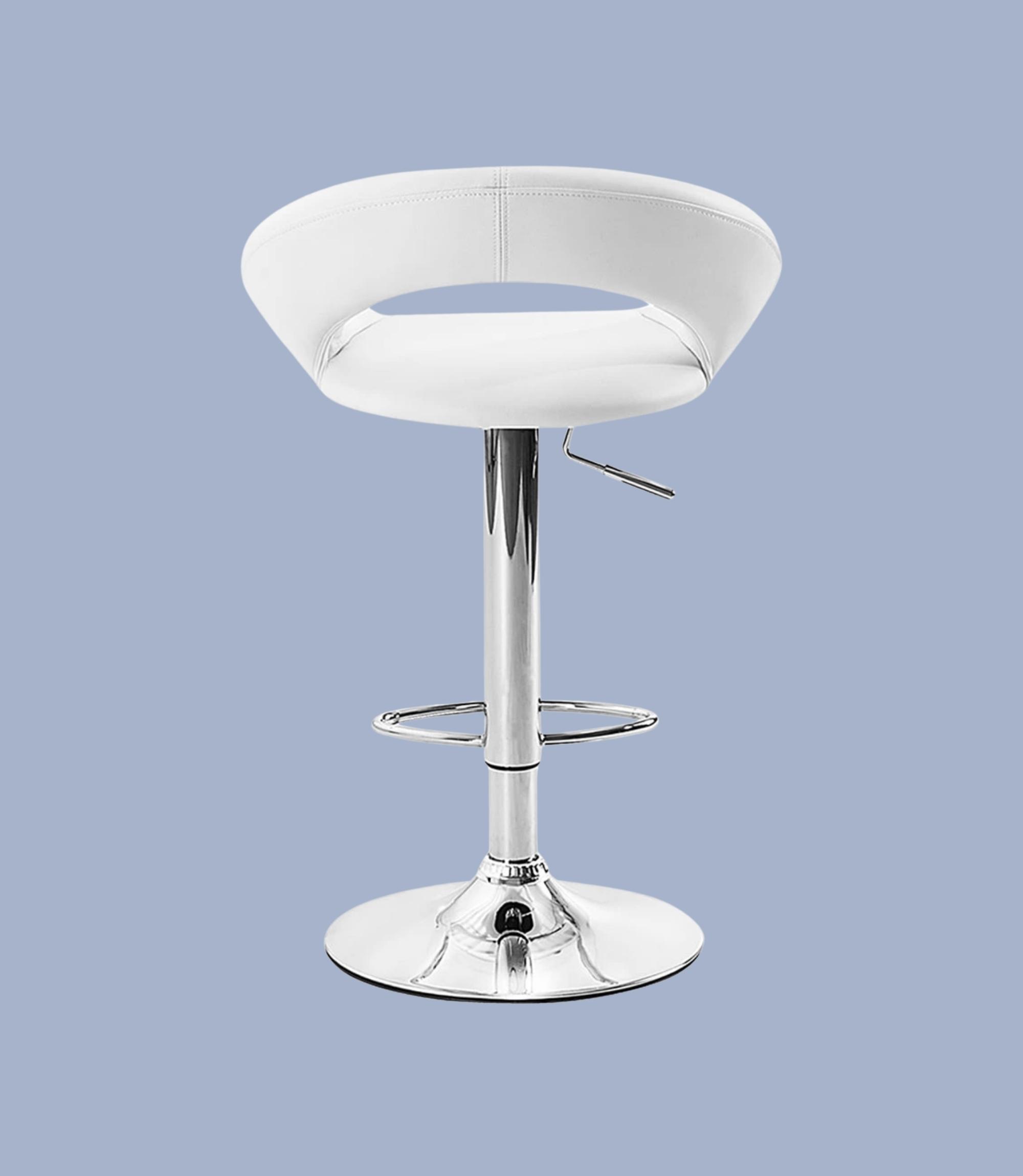 Bar stool Hemingway White / Chrome Single chair