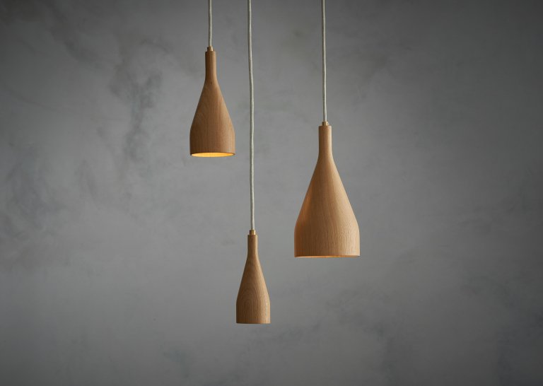 Timber M Pendelleuchte Holz Braun