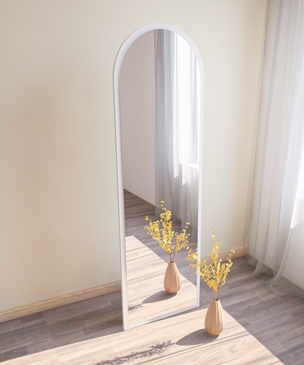 Emma Freestanding mirror White 50cmx 160cm