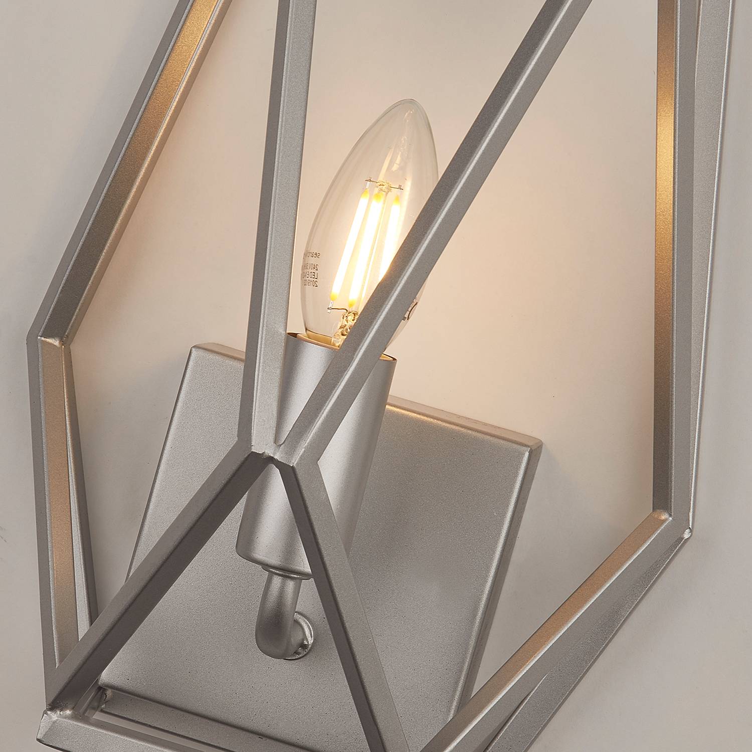 Chassis Wall Light Steel Single-flame