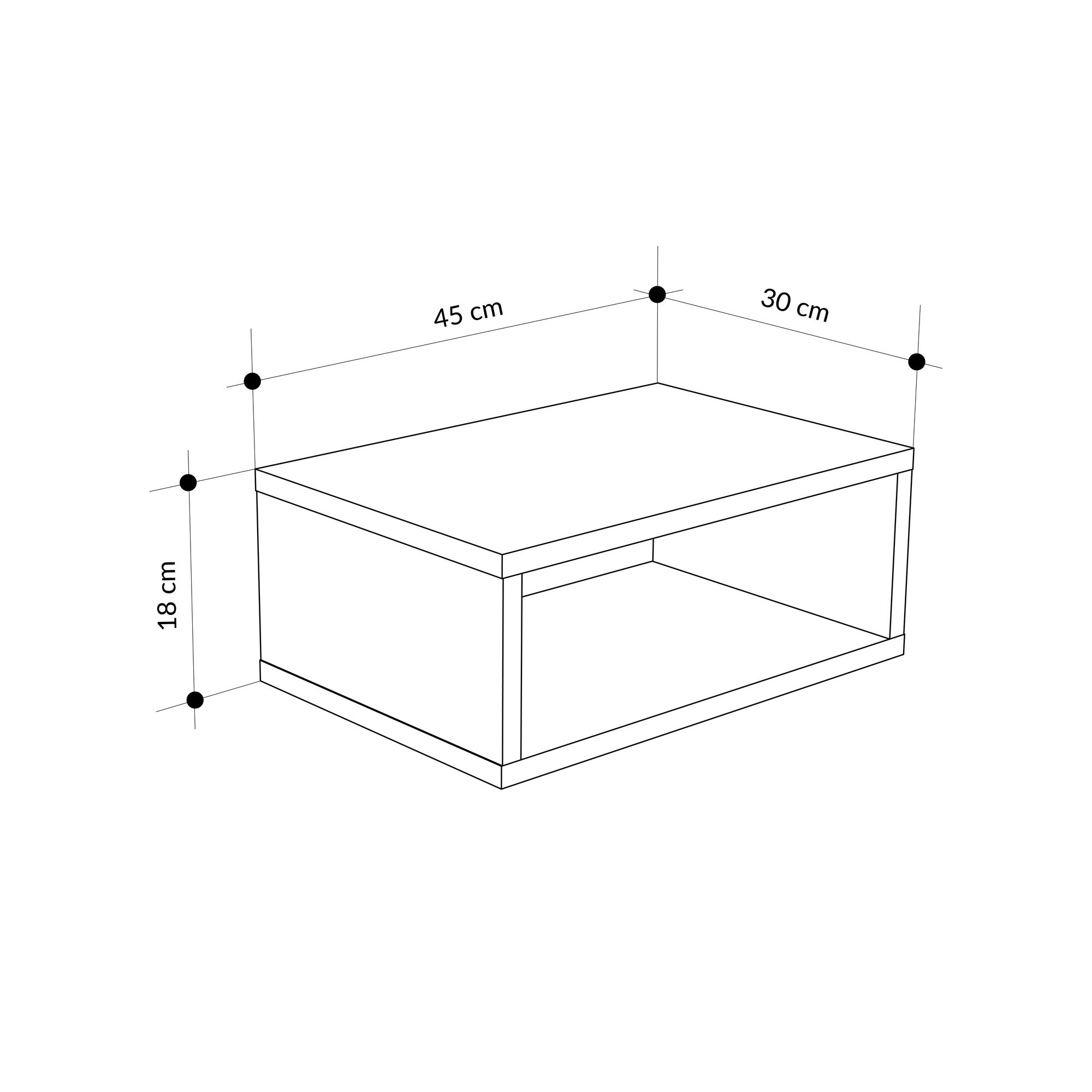 Brik Nightstand White