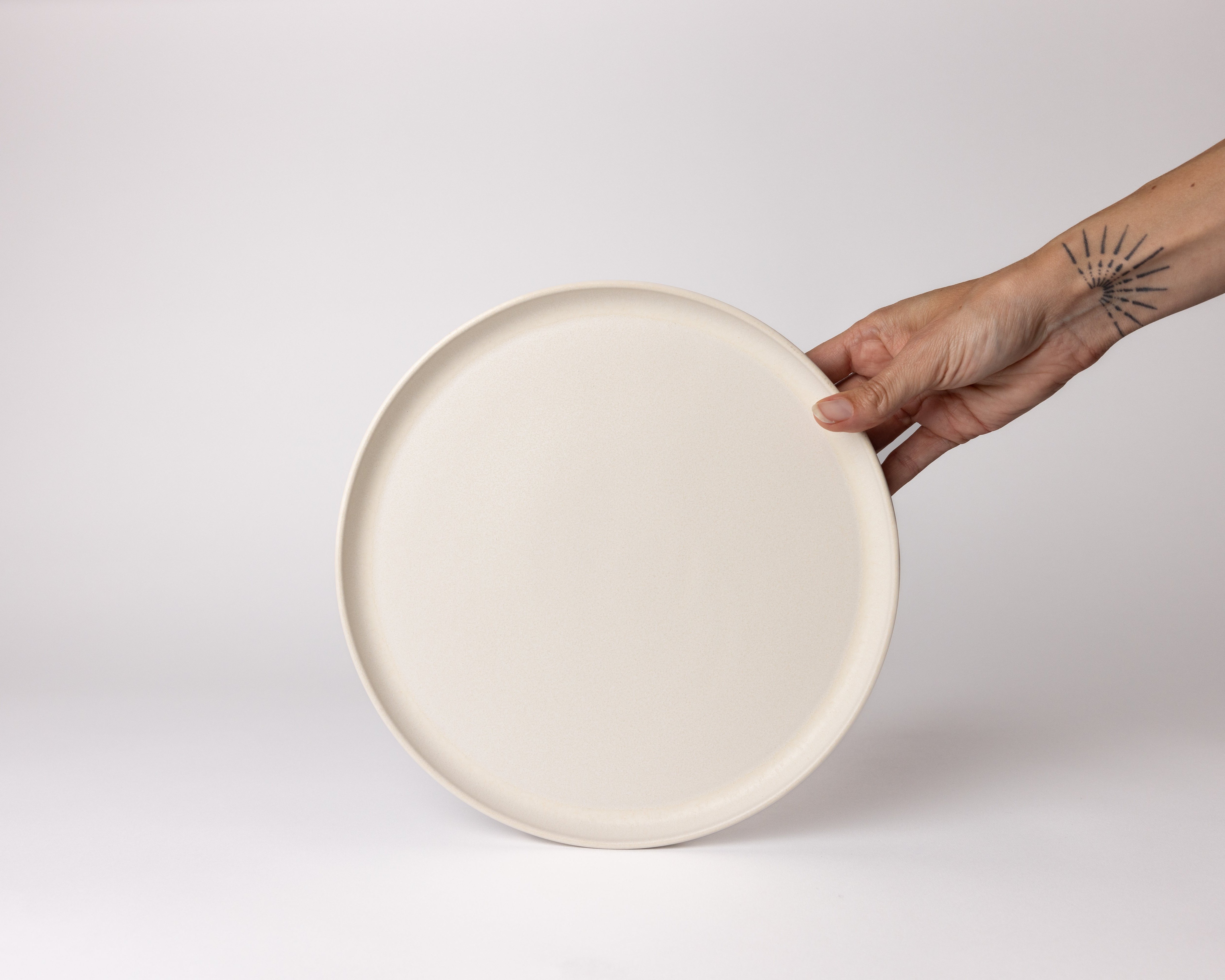 2x Speiseteller Keramik Dreamy Ivory 26,5 cm