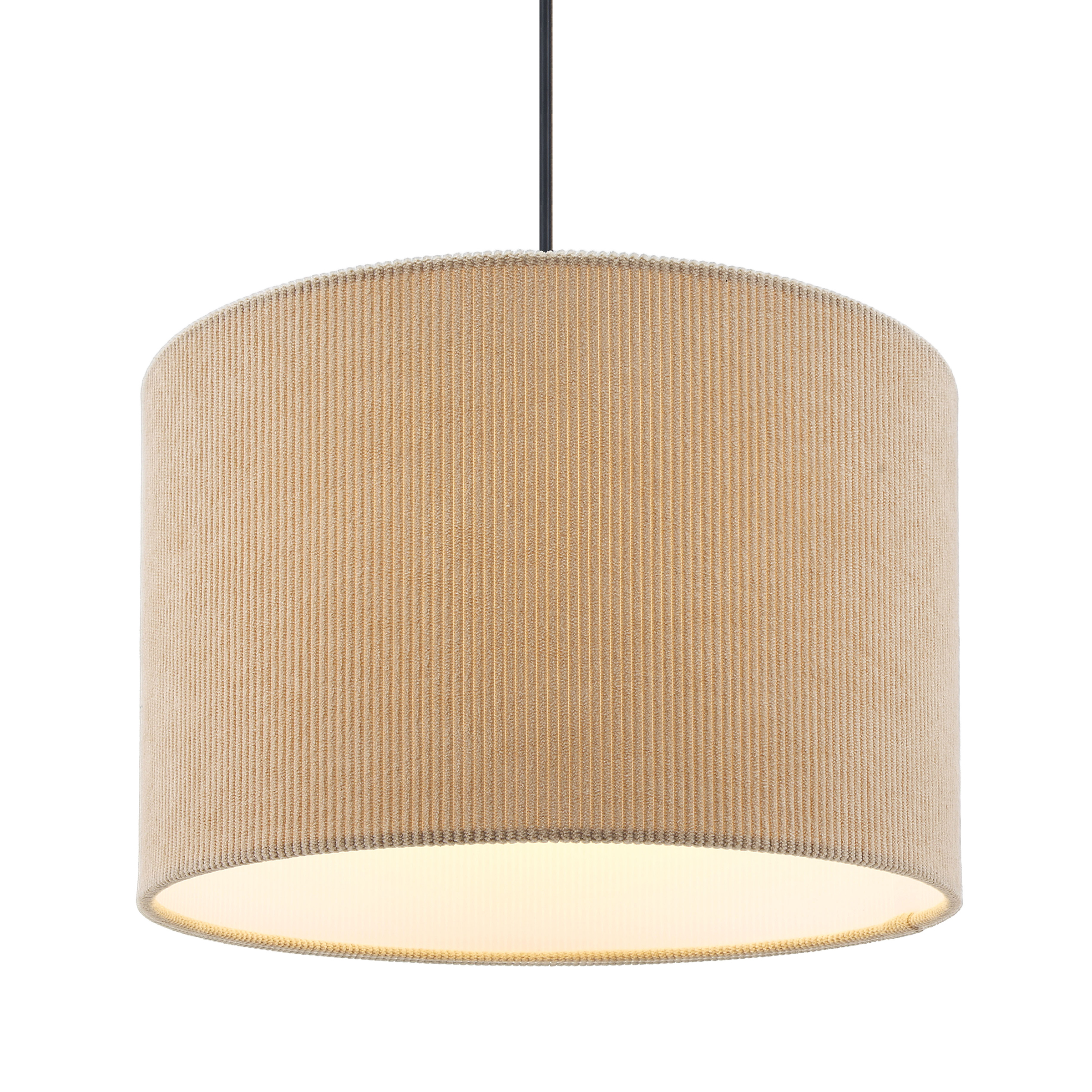 Coning Pendelleuchte Gusseisen Samt Hellbraun