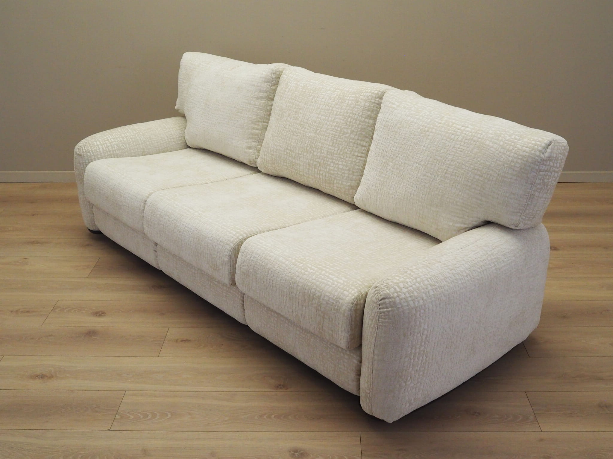 Piumotto 3-Sitzer Sofa Weiß 1970er Jahre