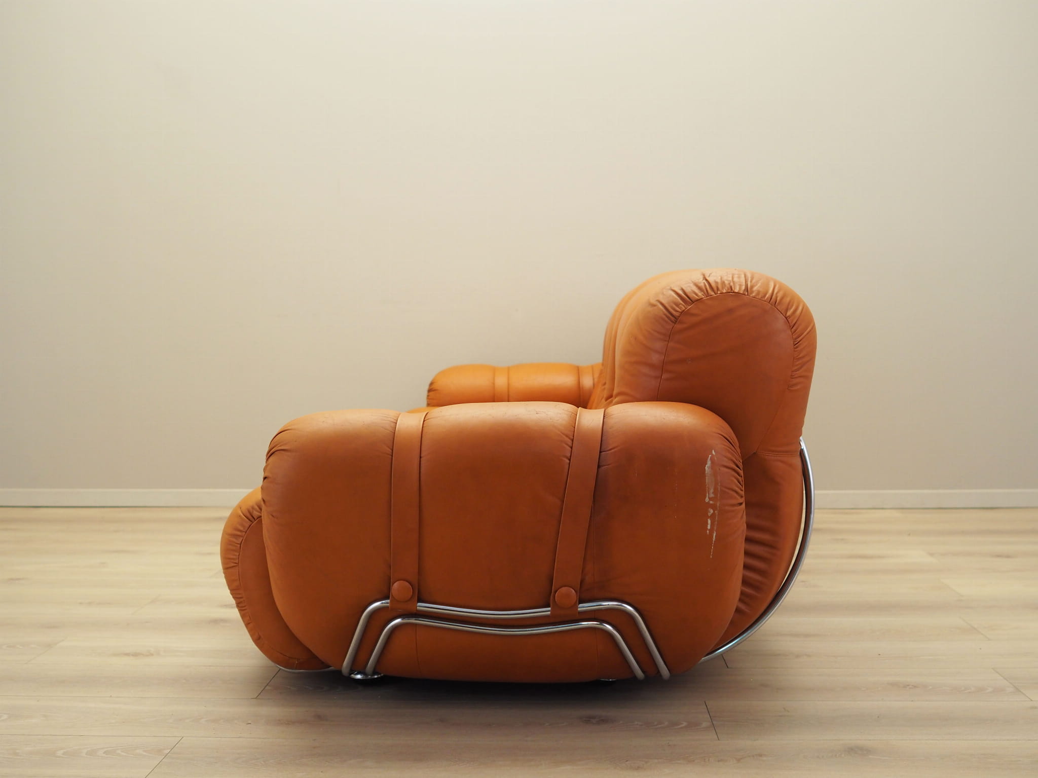 Space Age 3-Sitzer Sofa Orange 1960er Jahre