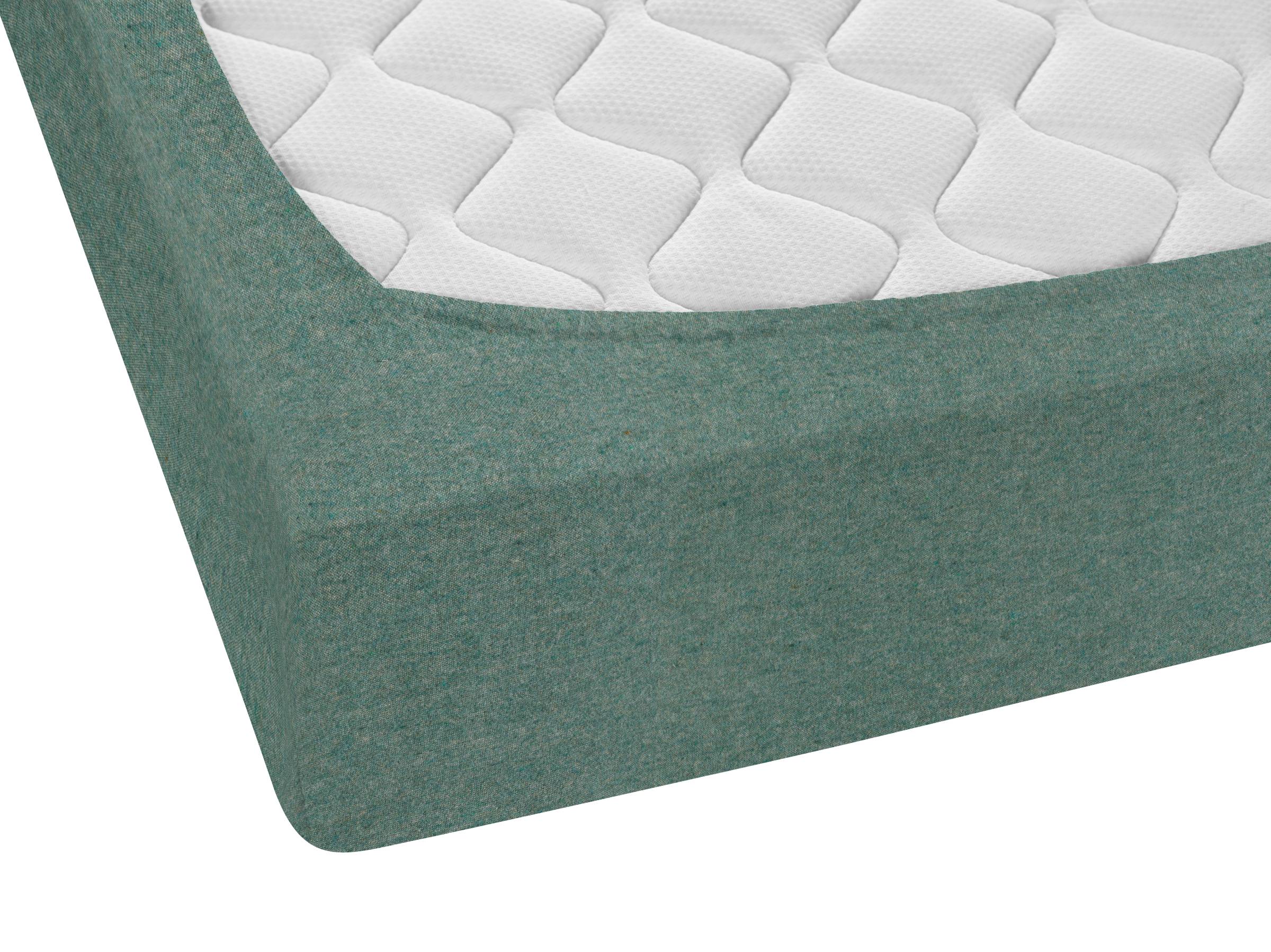 Hukan Spannbetttuch Flanell Grün 100x200cm