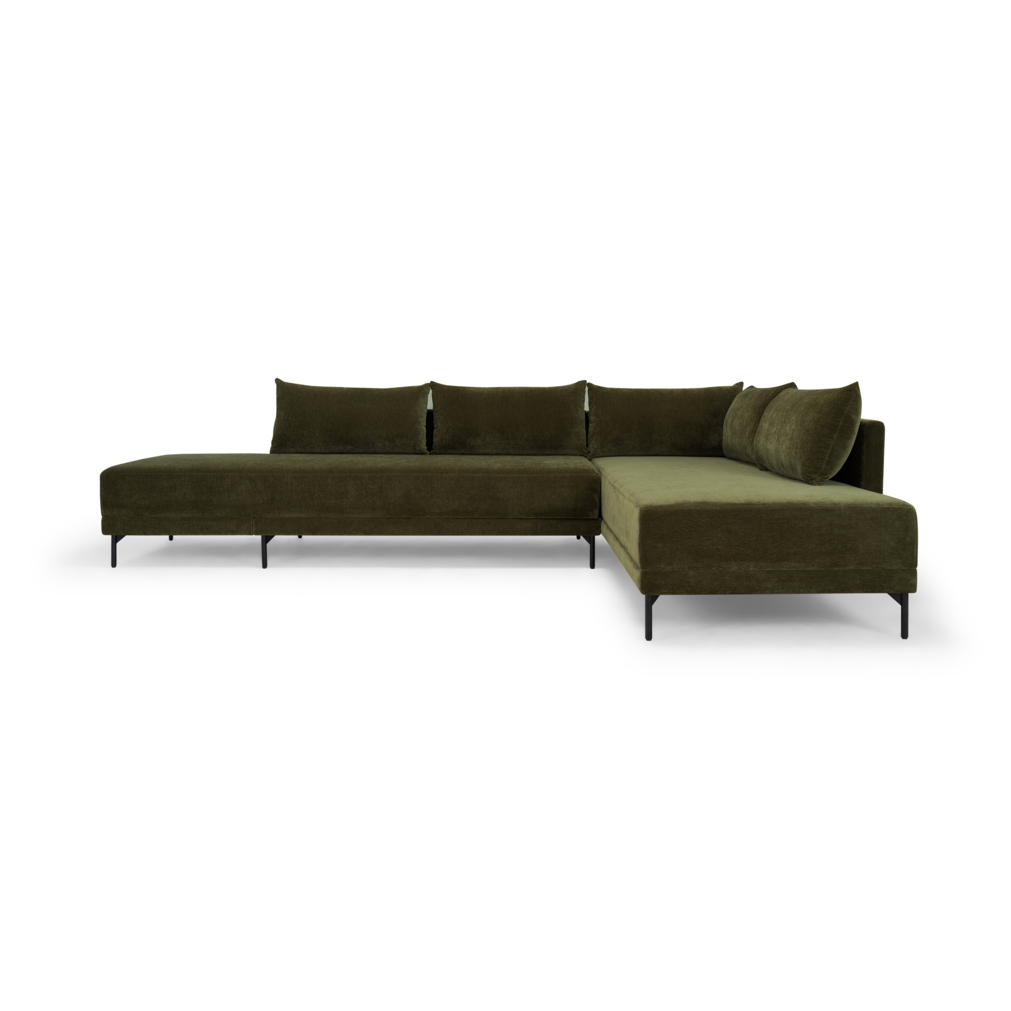 Vivica Sofa Recamiere Right Moss Olive