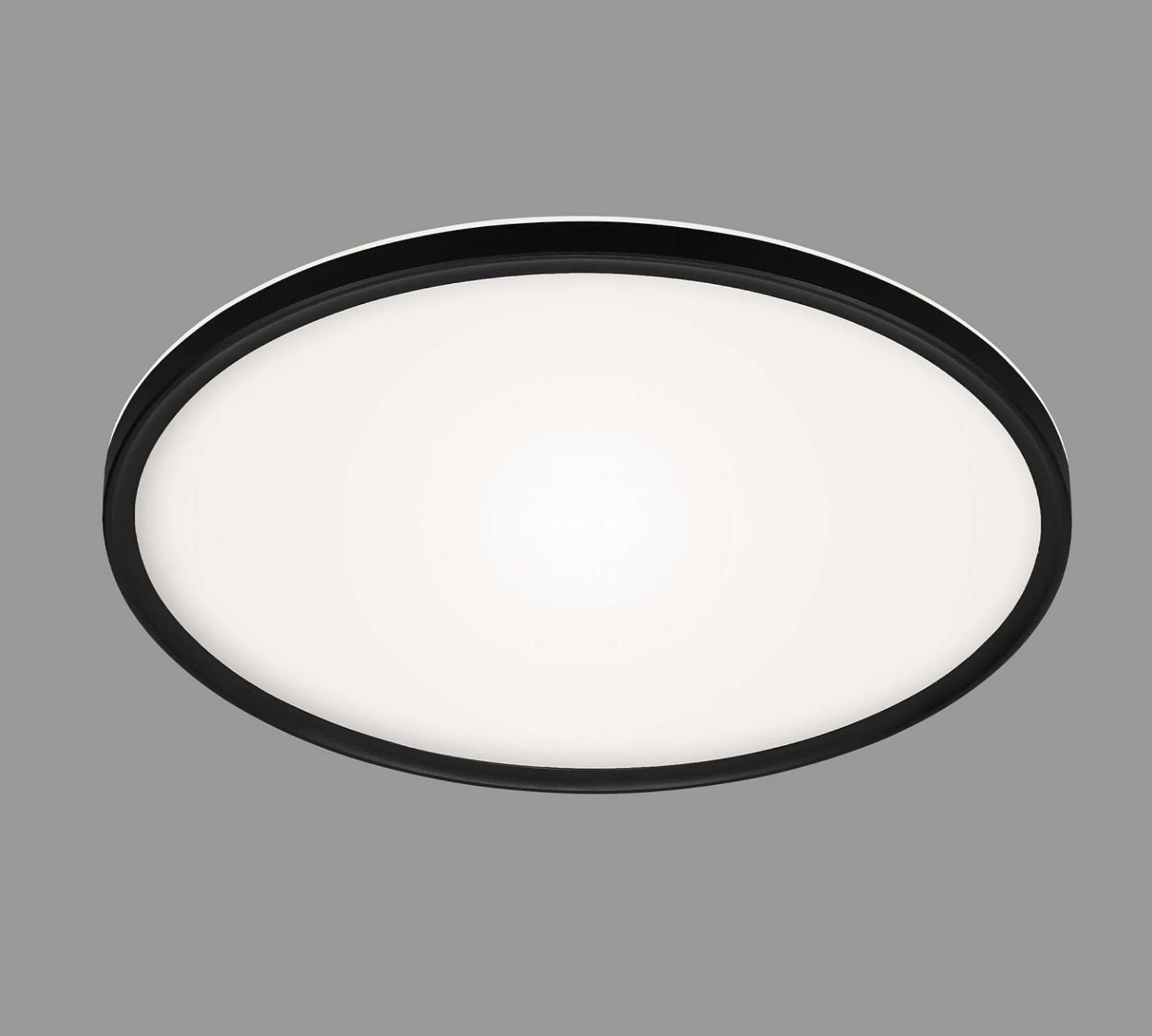 1-flammige LED Deckenleuchte Kunststoff Schwarz