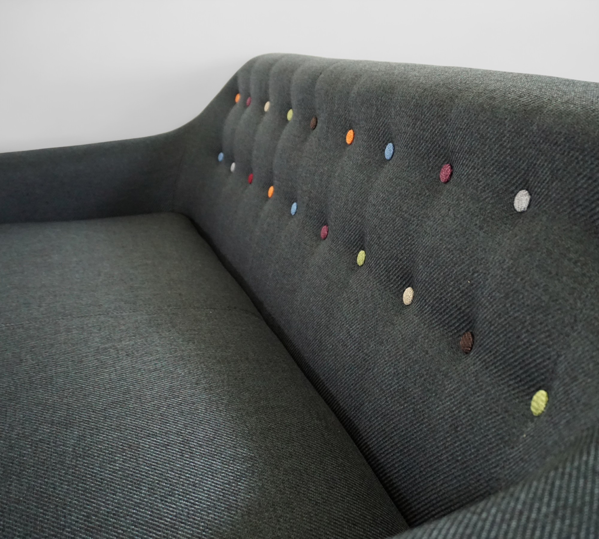 Ritchie Sofa 3-Sitzer Textil Anthrazit