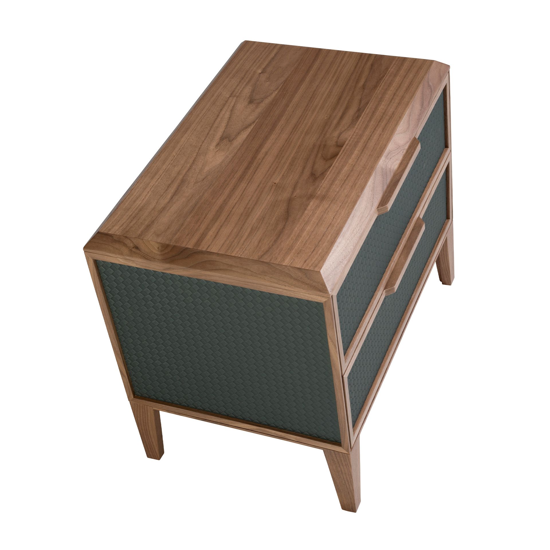 Nightstand walnut veneer Green