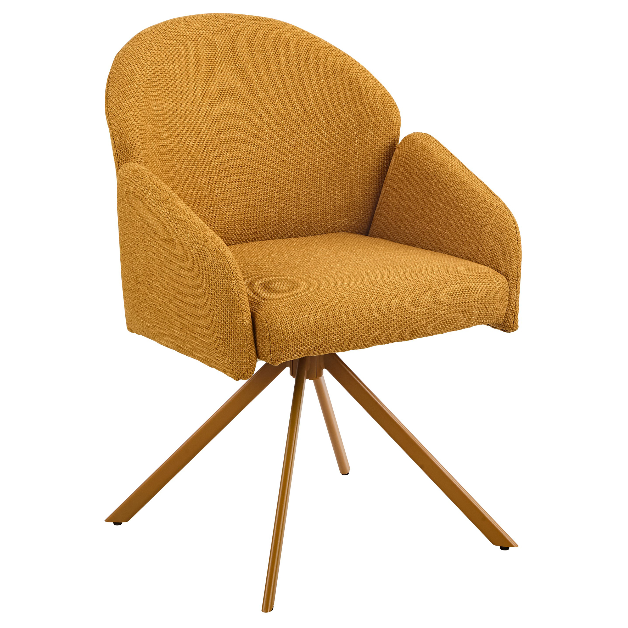 Armchair Holly Set of 2 Curry Yellow