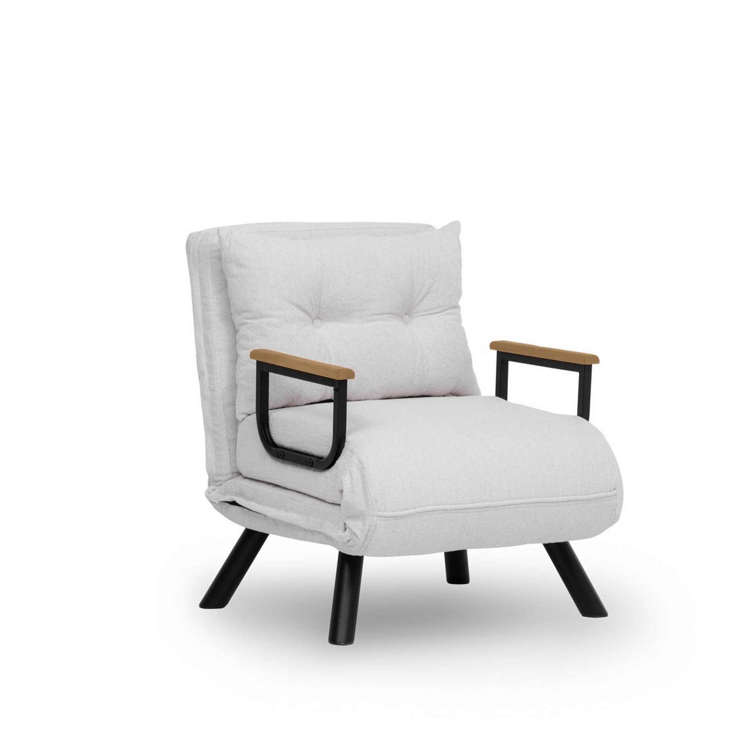 Sando Sleeper Armchair Bouclé White
