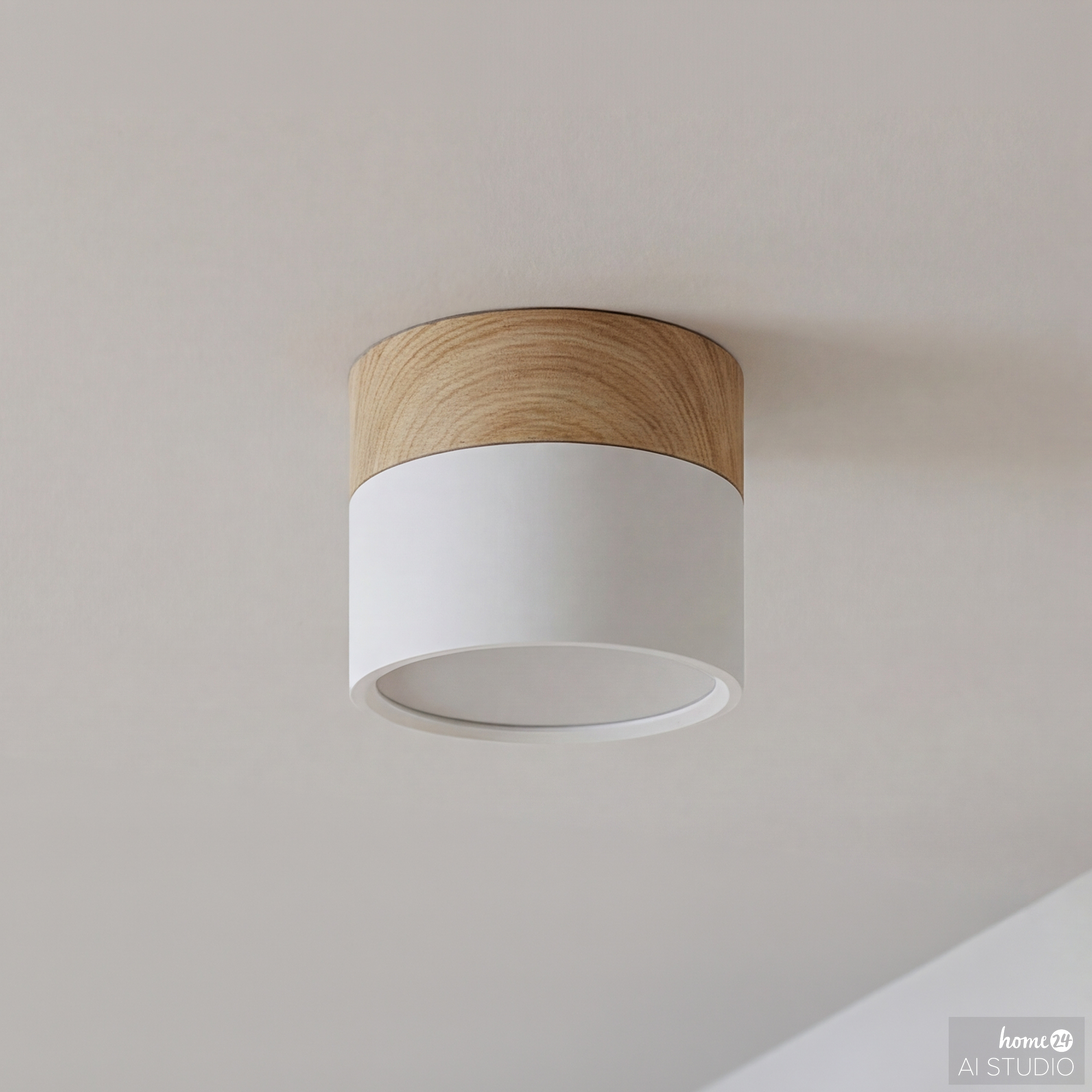Deckenleuchte Punto 1-Flammig Eisen Weiß