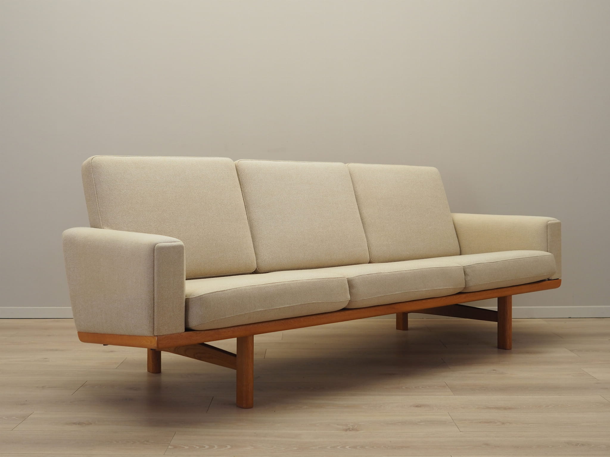 Sofa Textil Beige 1960er Jahre