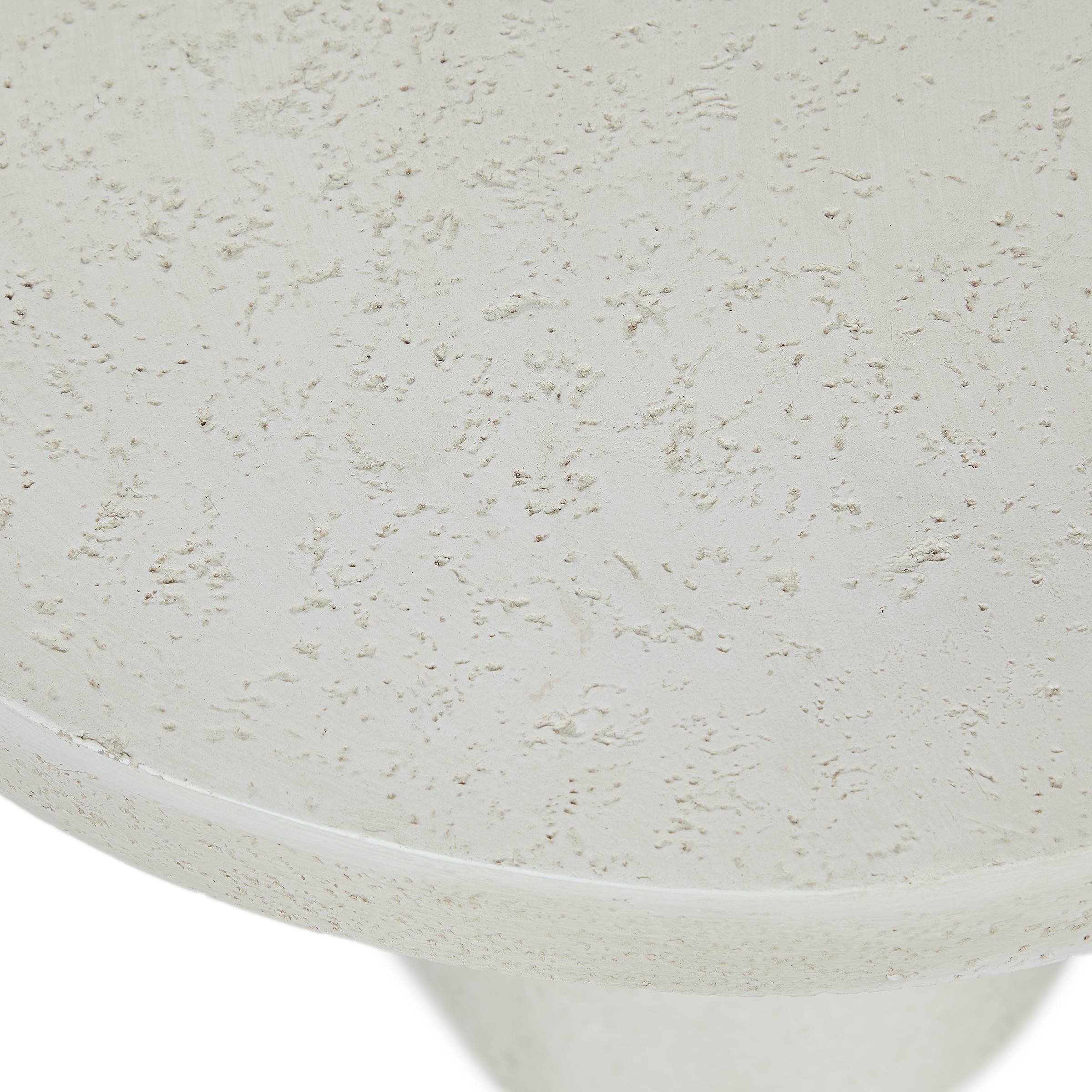 Side table PIECES MGO Ceramic White 46x50x50