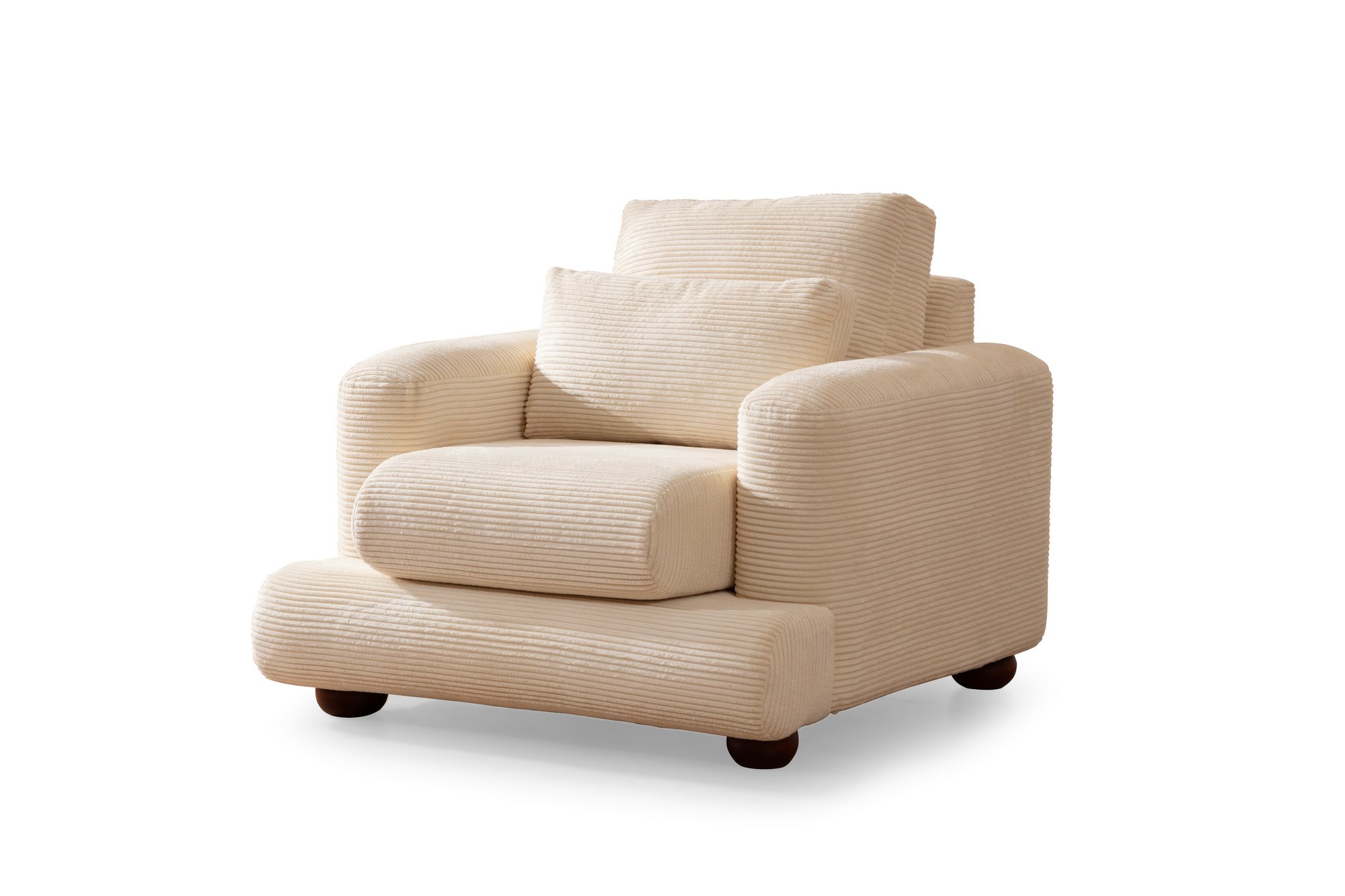 River 1-Sitzer Sofa Beige